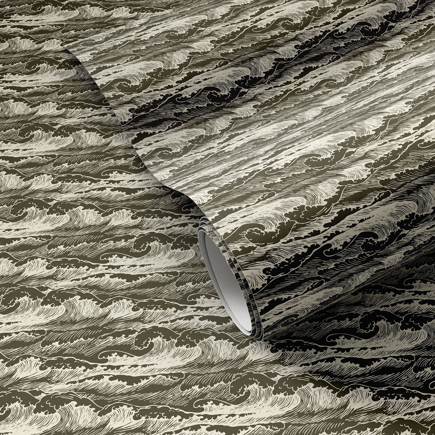 Getty Images x Four Hands Wavebreak Olive I Wallpaper