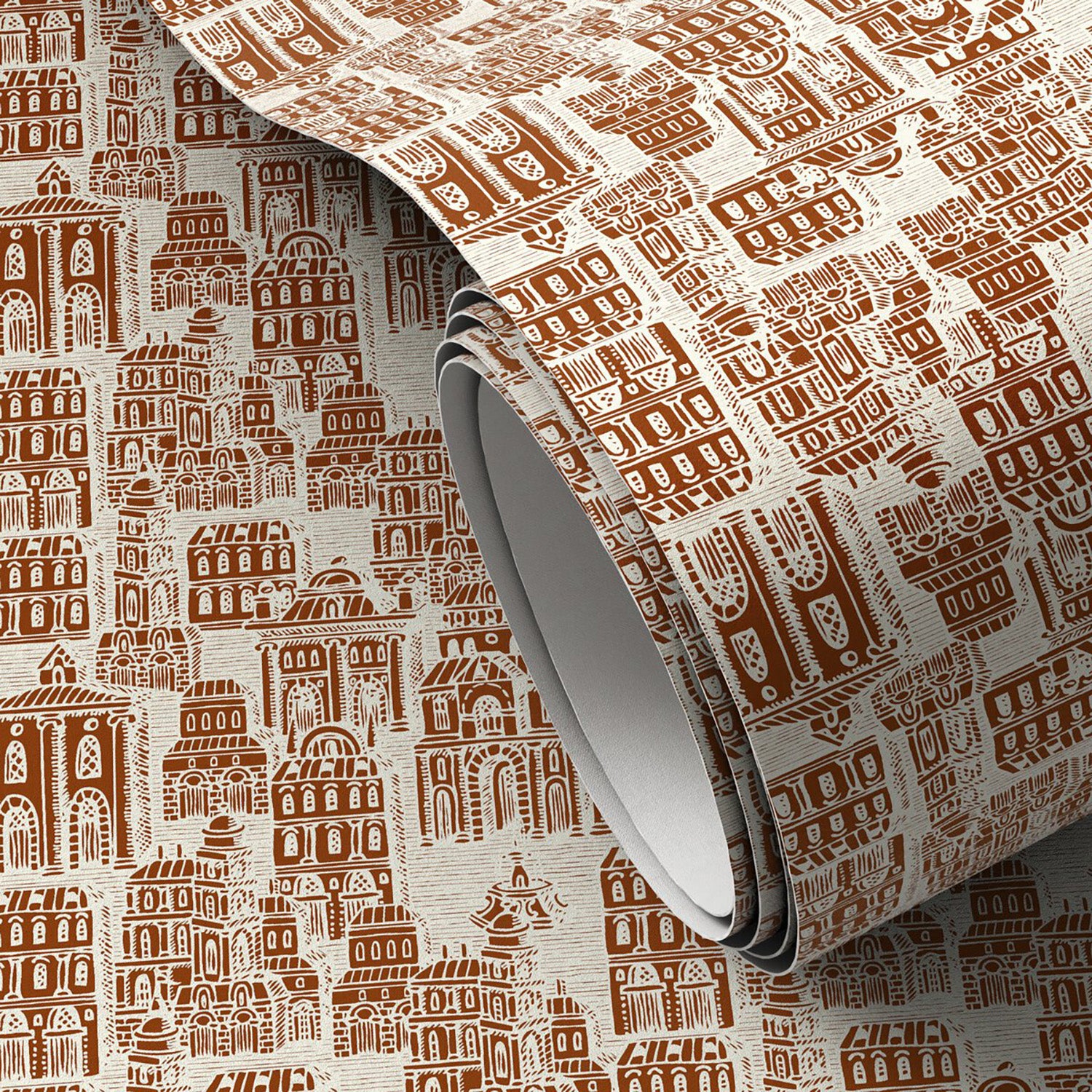 Getty Images x Four Hands Cosmopolis Terracotta II Wallpaper