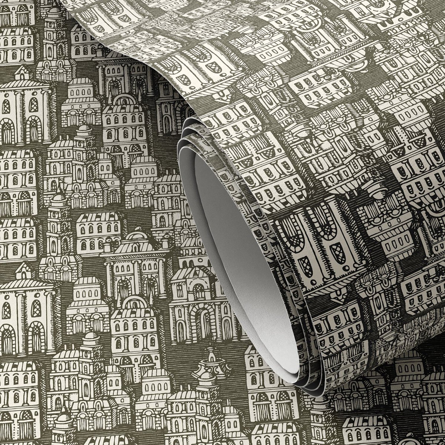 Getty Images x Four Hands Cosmopolis Olive I Wallpaper