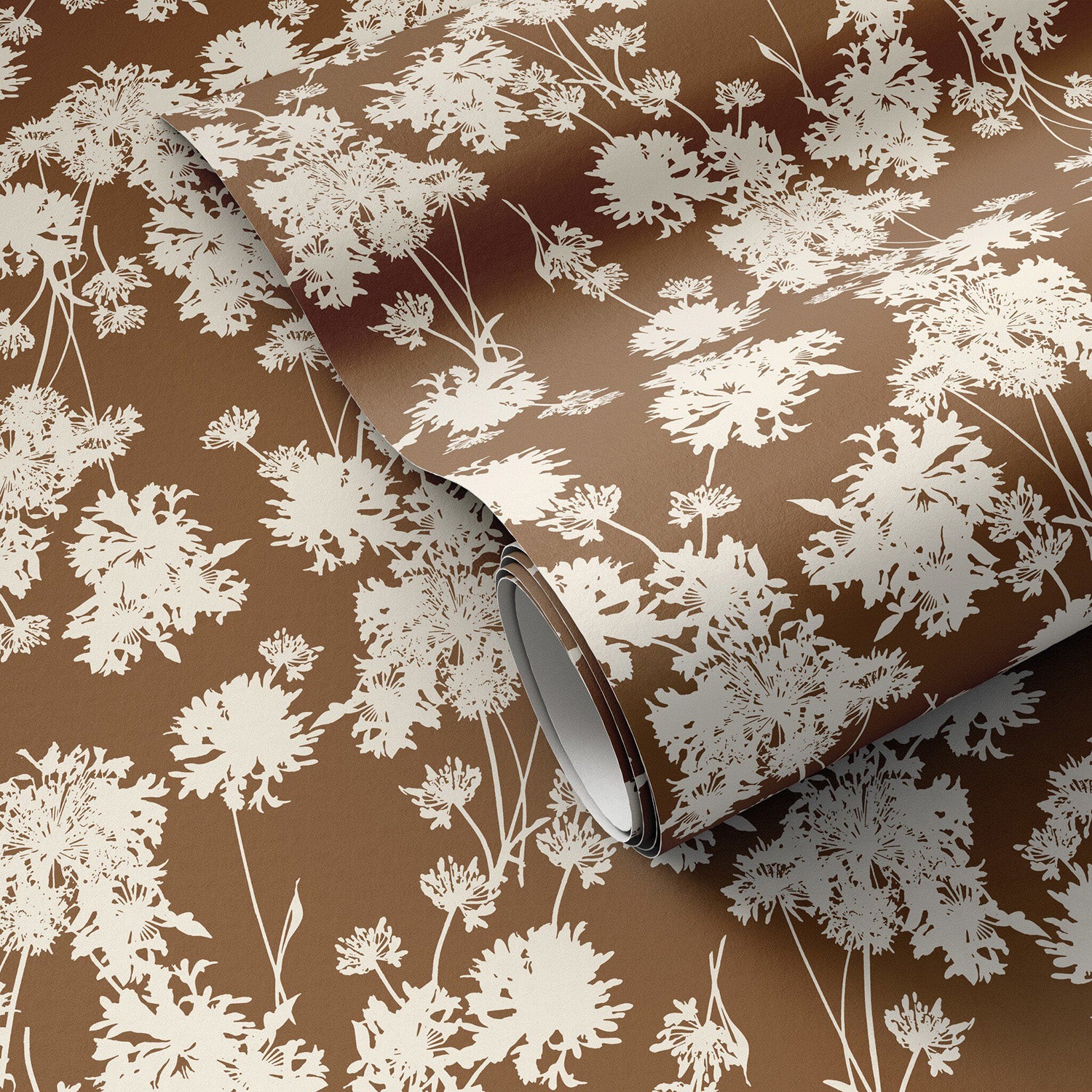 Gold Rush Art Co. x Four Hands Flora Terracotta I Wallpaper