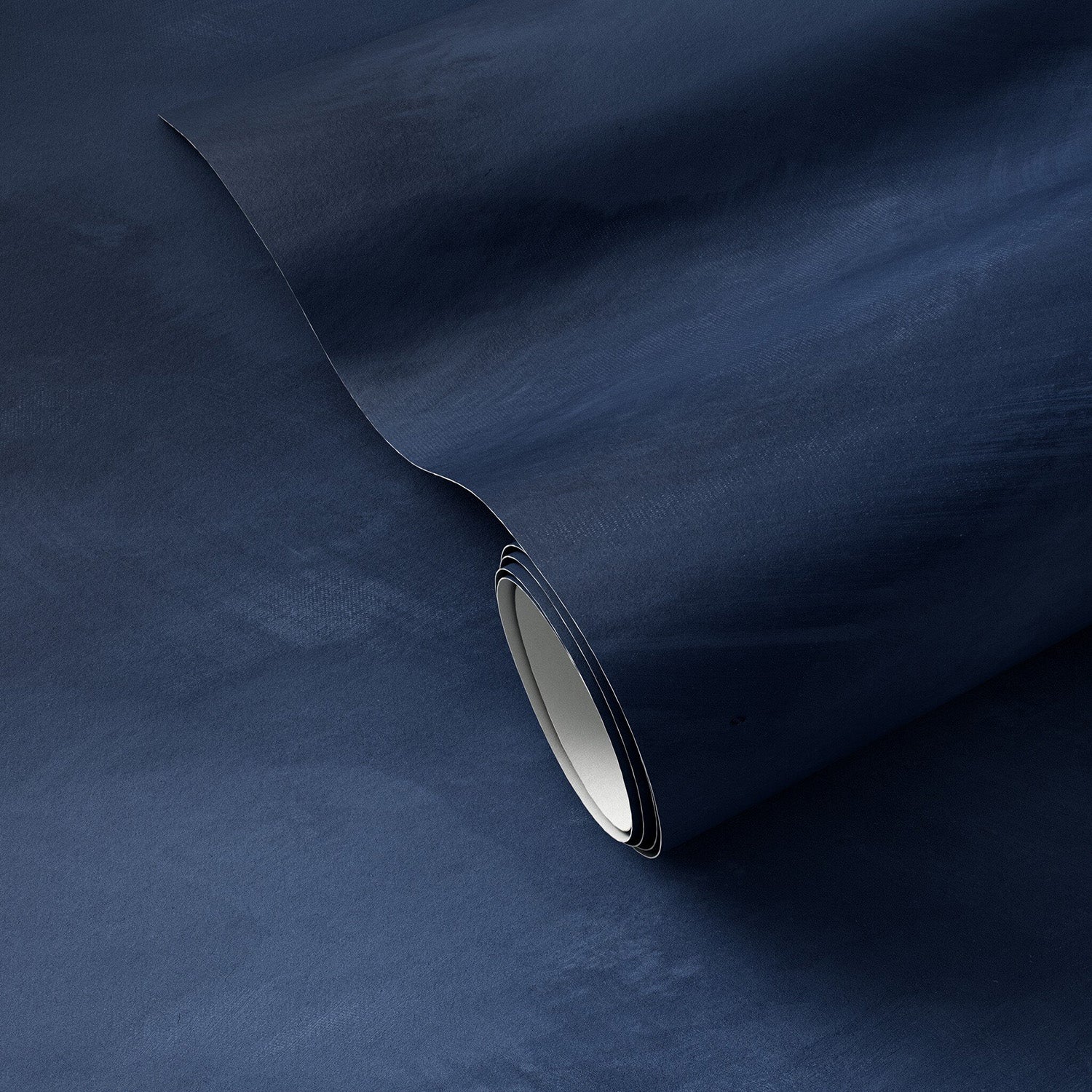 FH Art Studio Limewash Mural Navy Wallpaper