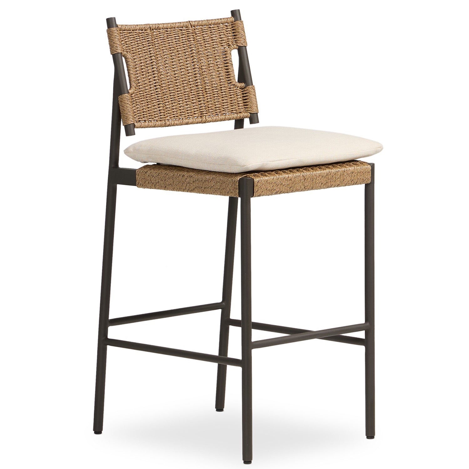 Four Hands Miller Outdoor Woven Bar Stool Set of 2