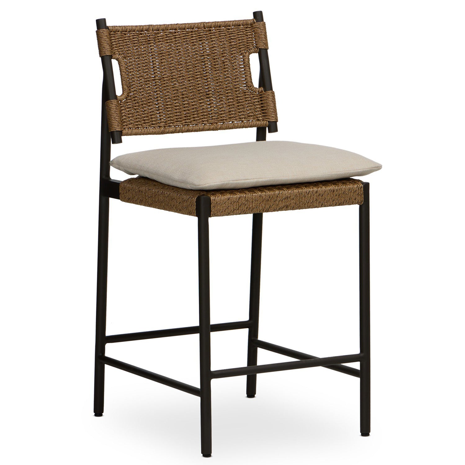 Four Hands Miller Outdoor Woven Counter Stool Set of 2