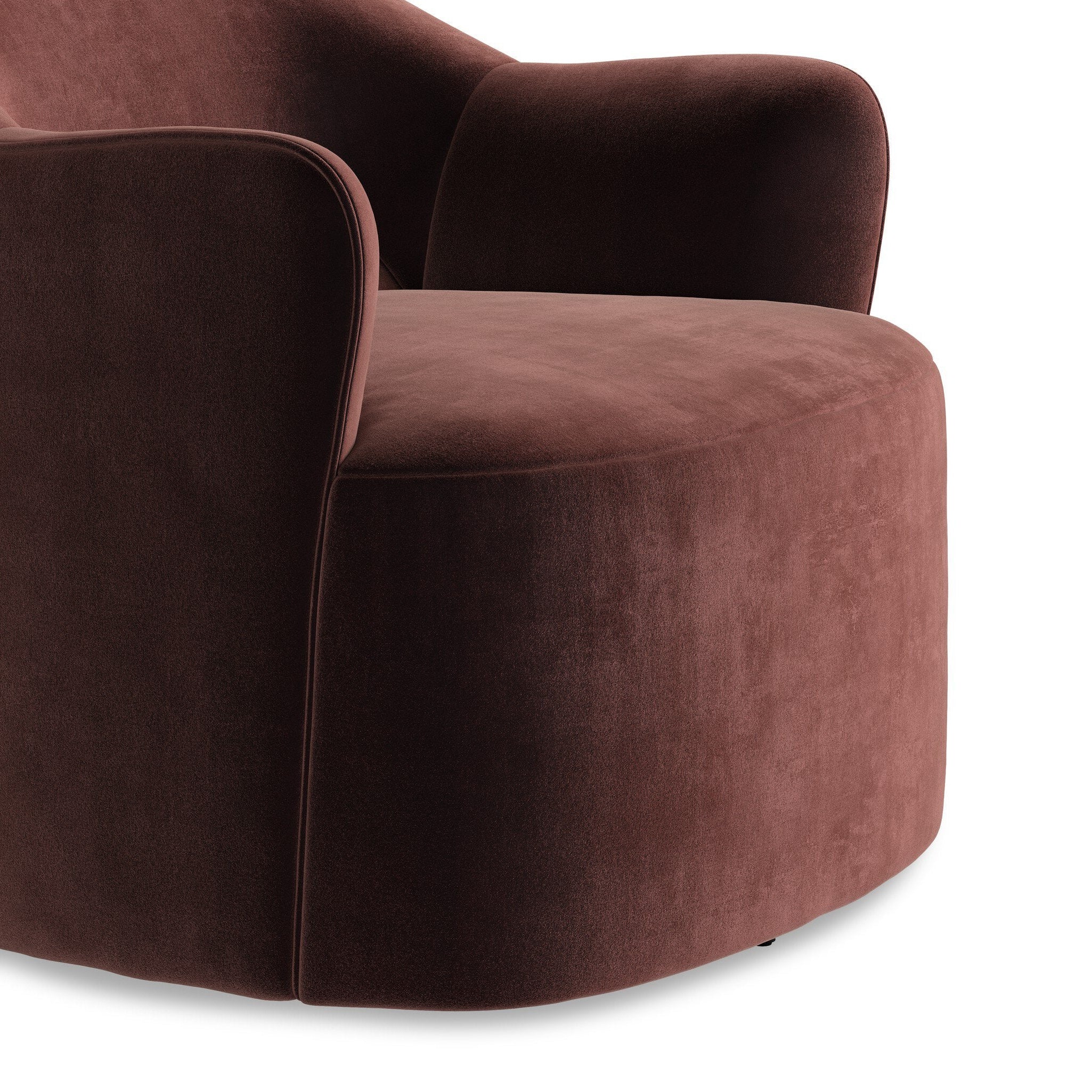 Four Hands Blythe Surrey Plum Swivel Chair detail view 3