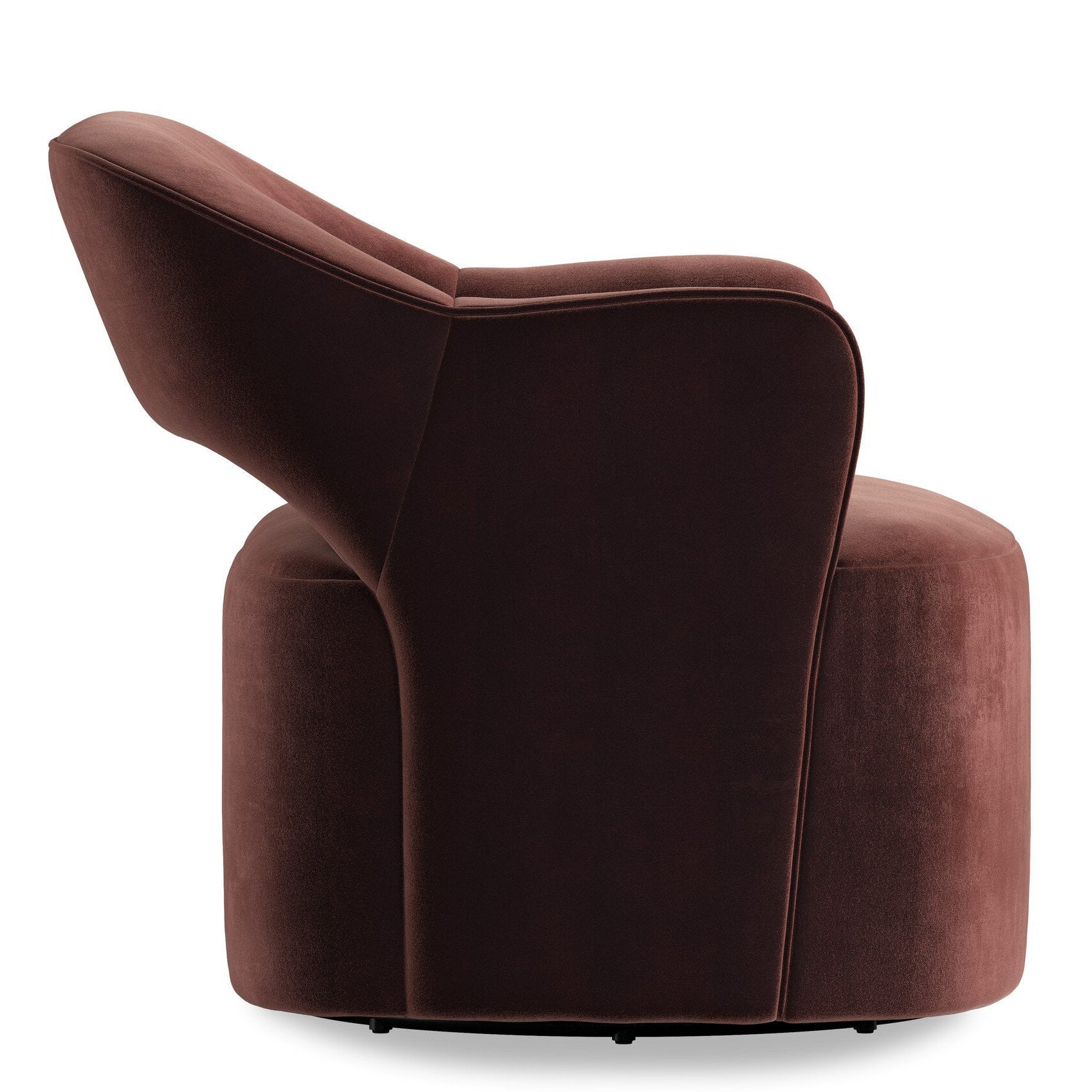 Four Hands Blythe Surrey Plum Swivel Chair side view