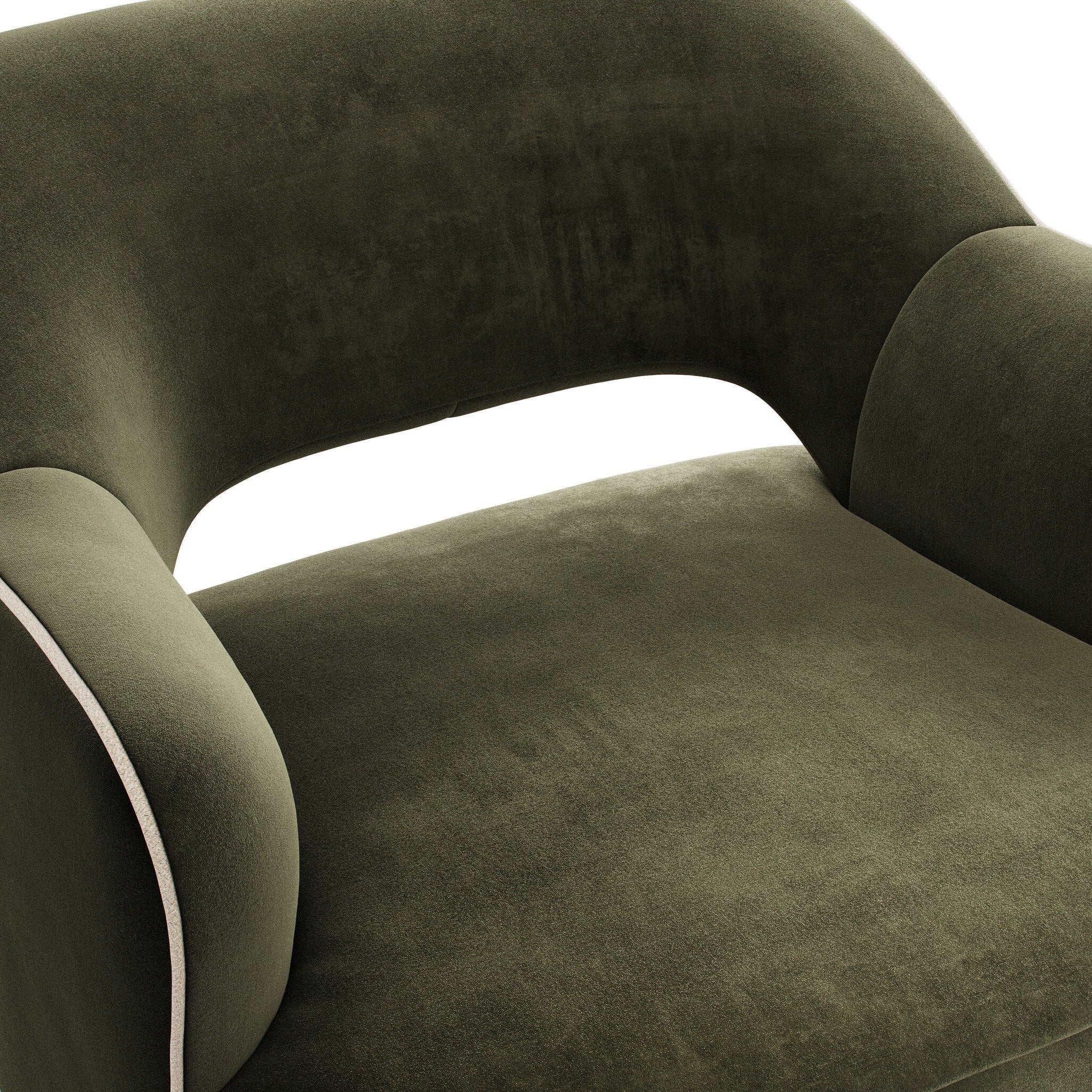Four Hands Blythe Surrey Olive Swivel Chair detail view