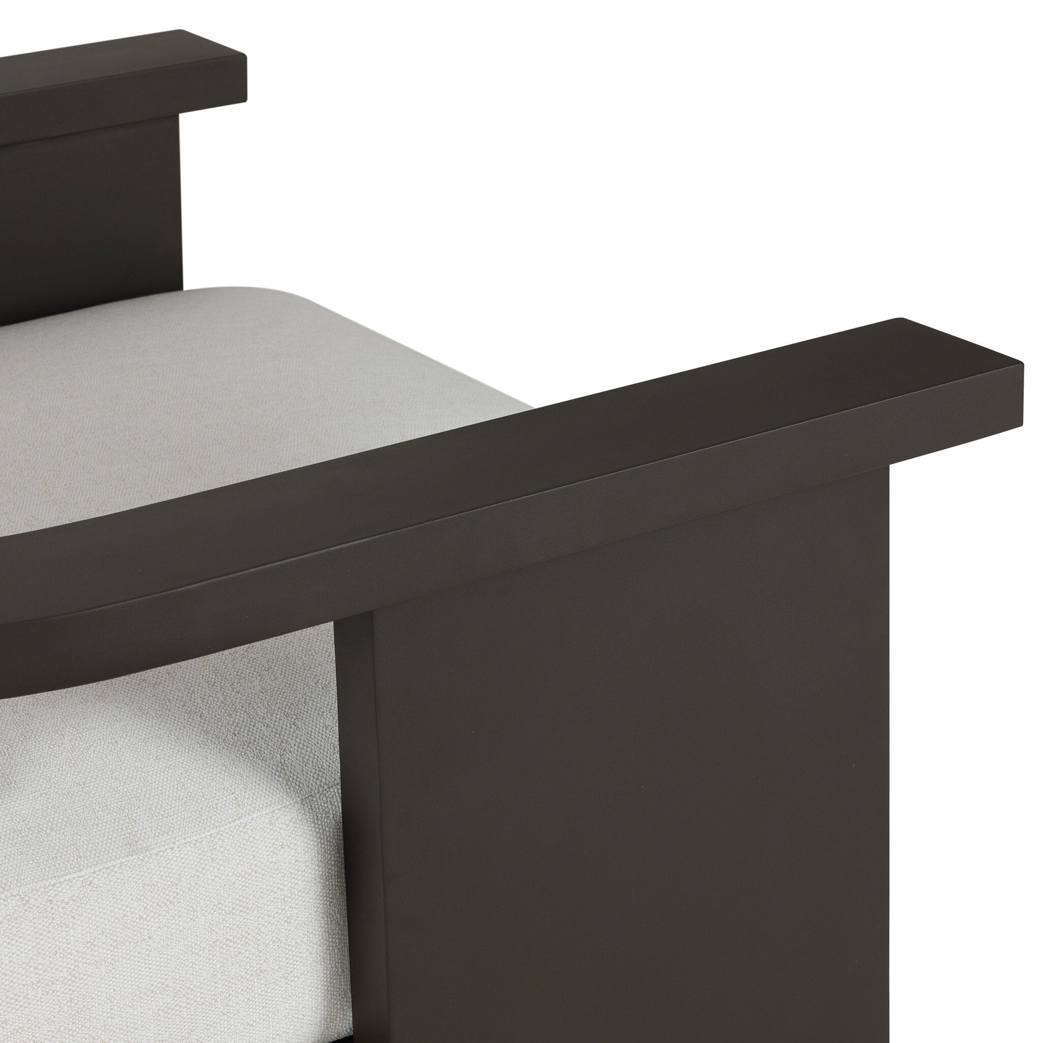 Four Hands Tahana Alessi Linen Metal Outdoor Chair detail view 4