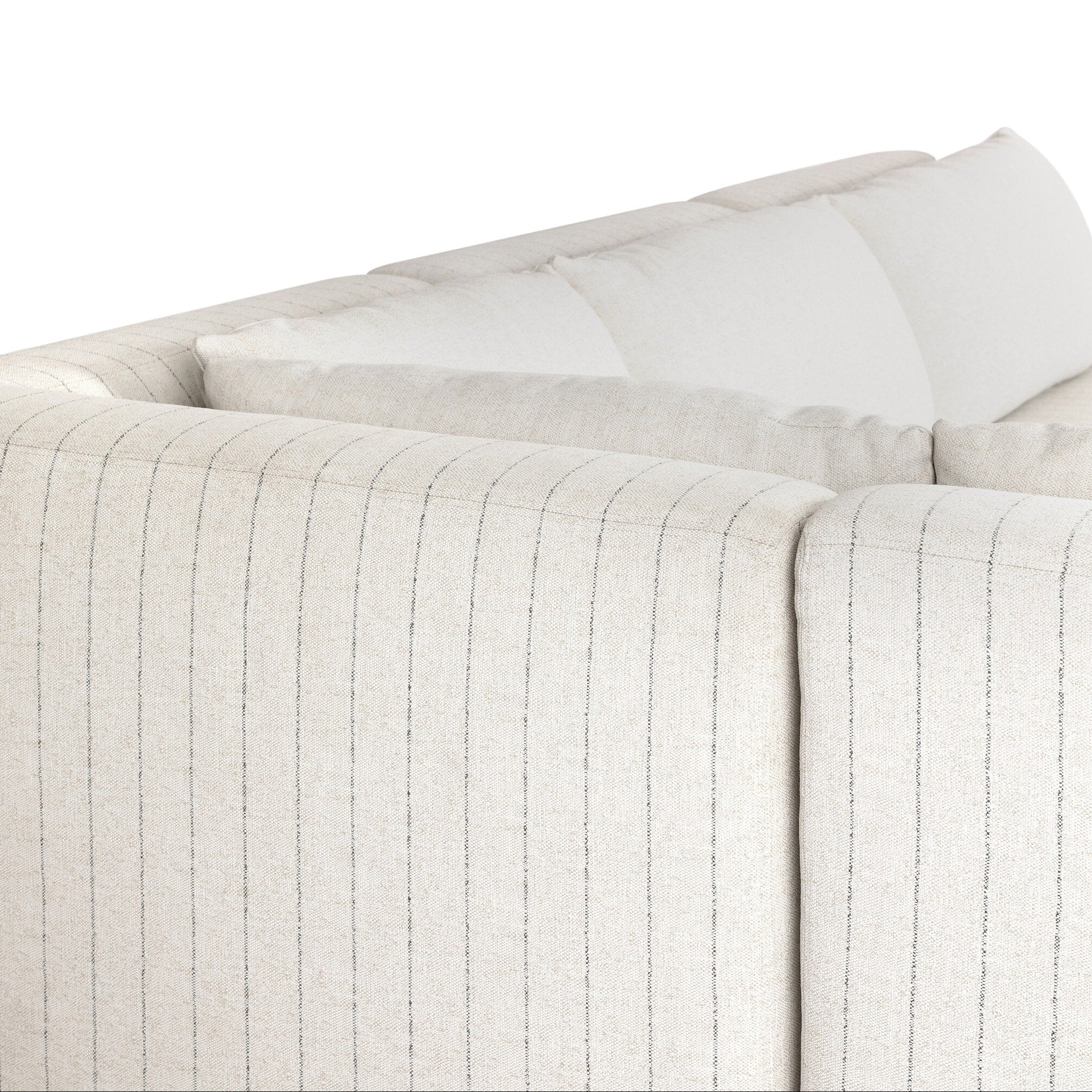 Four Hands Adler Amalfi Natural 4 Piece Outdoor Sectional Sofa texture close-up