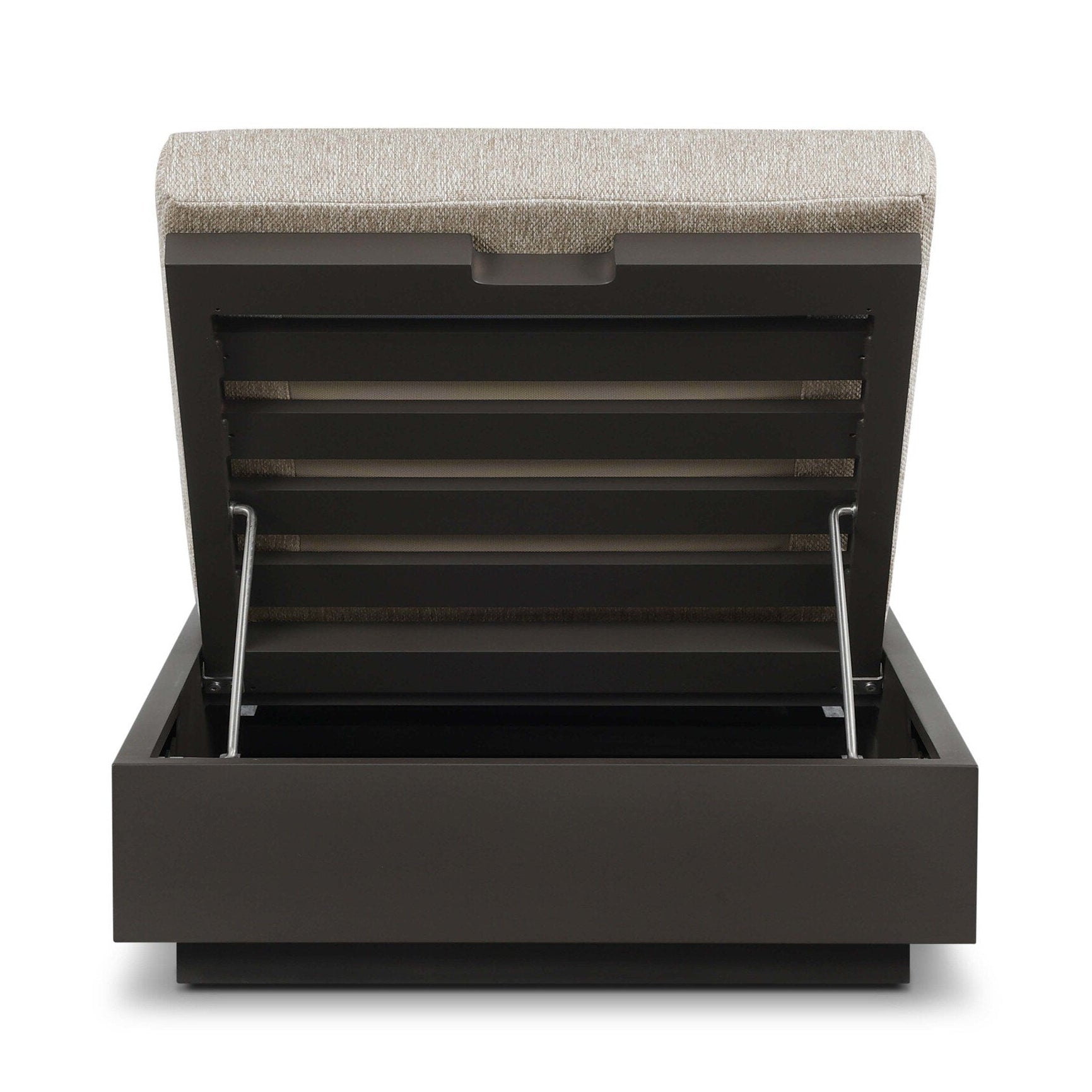 Four Hands Katari Concha Fog Outdoor Chaise back view