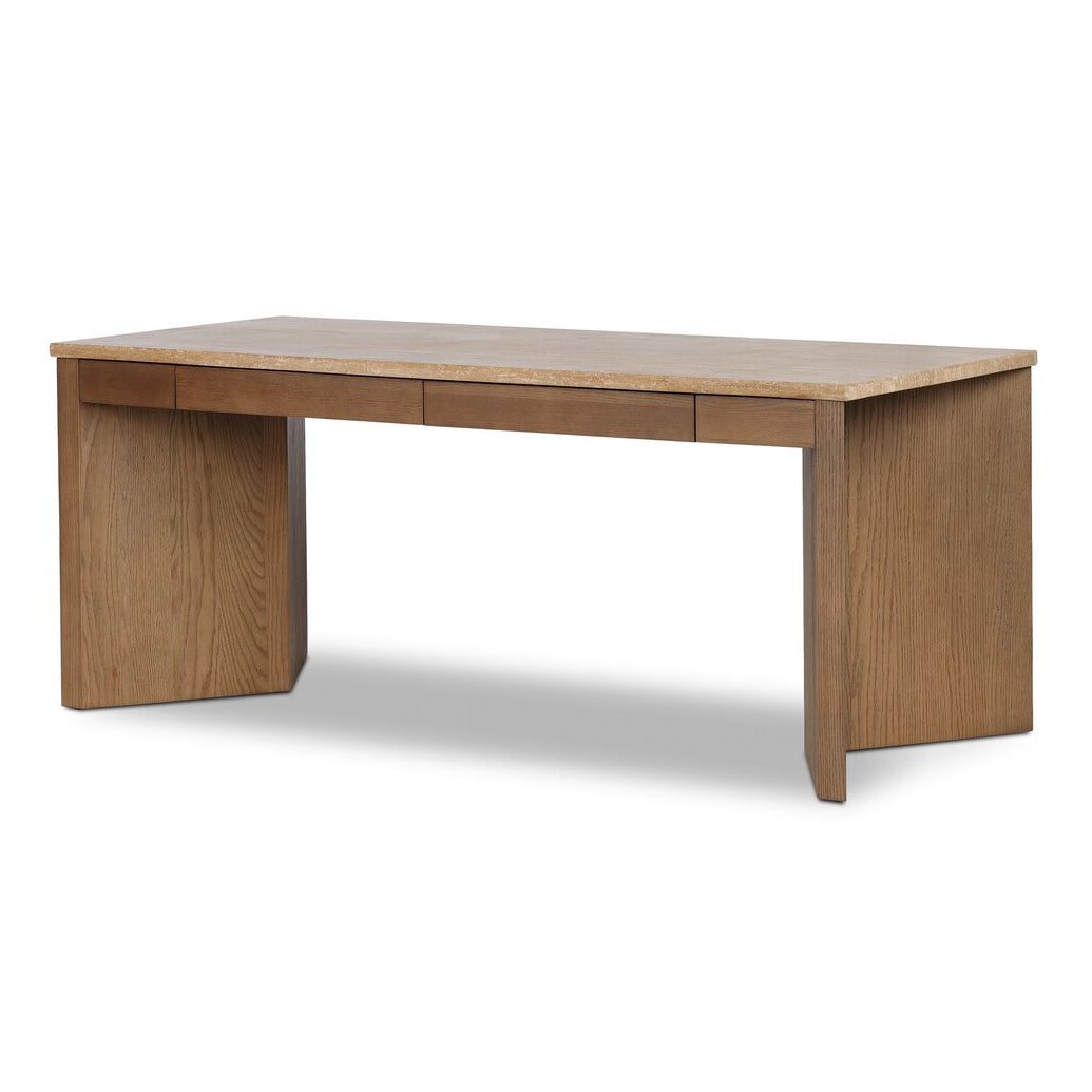 Four Hands Lawson Amber Oak Thin Veneer Desk