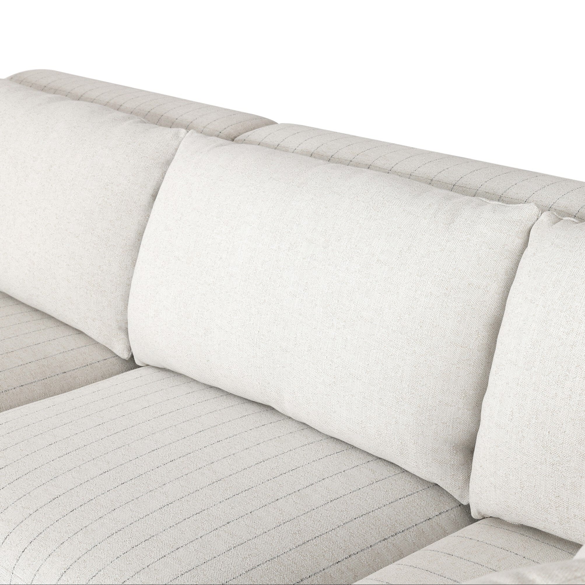 Four Hands Adler Amalfi Natural 4 Piece Outdoor Sectional Sofa craftsmanship detail