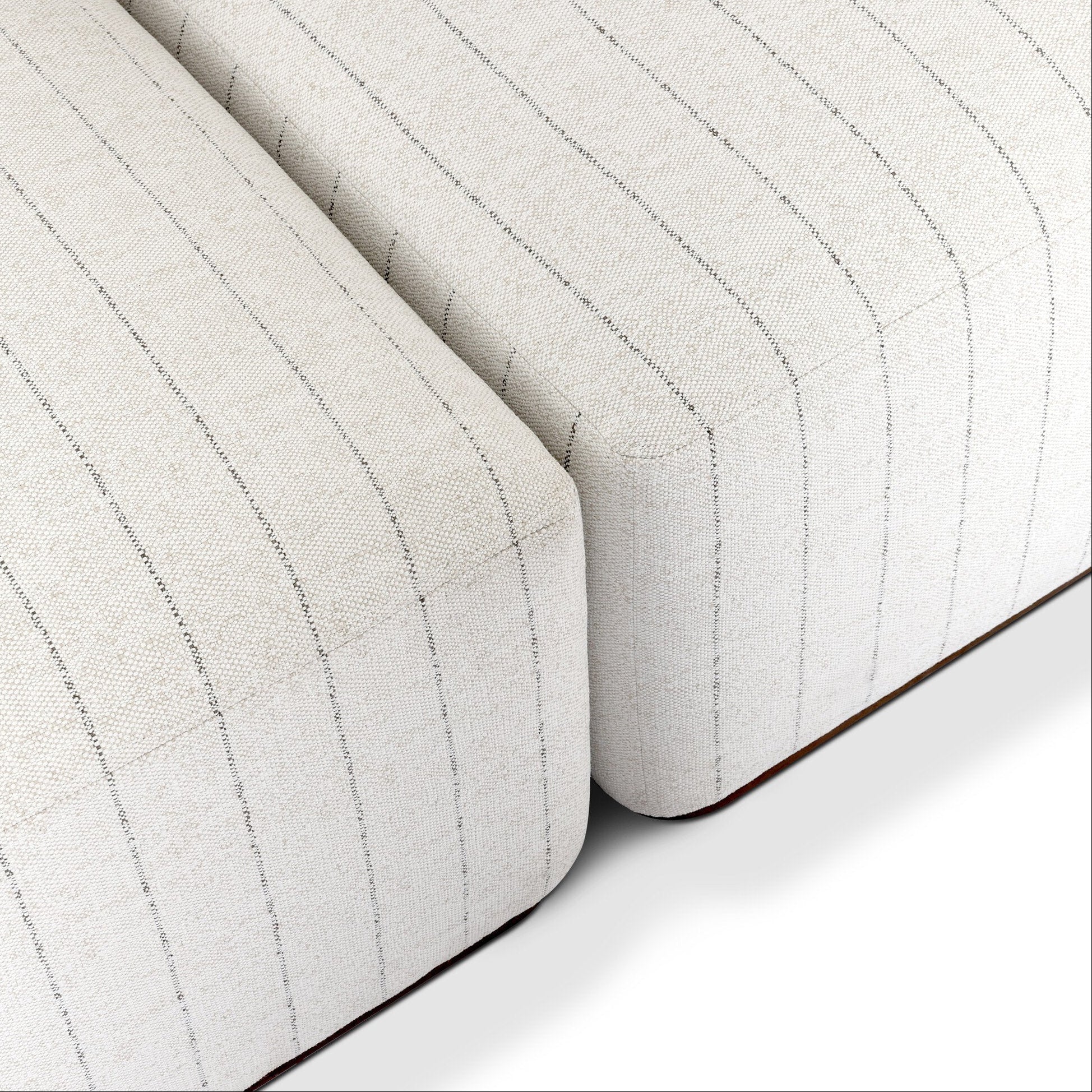 Four Hands Adler Amalfi Natural 4 Piece Outdoor Sectional Sofa finish close-up