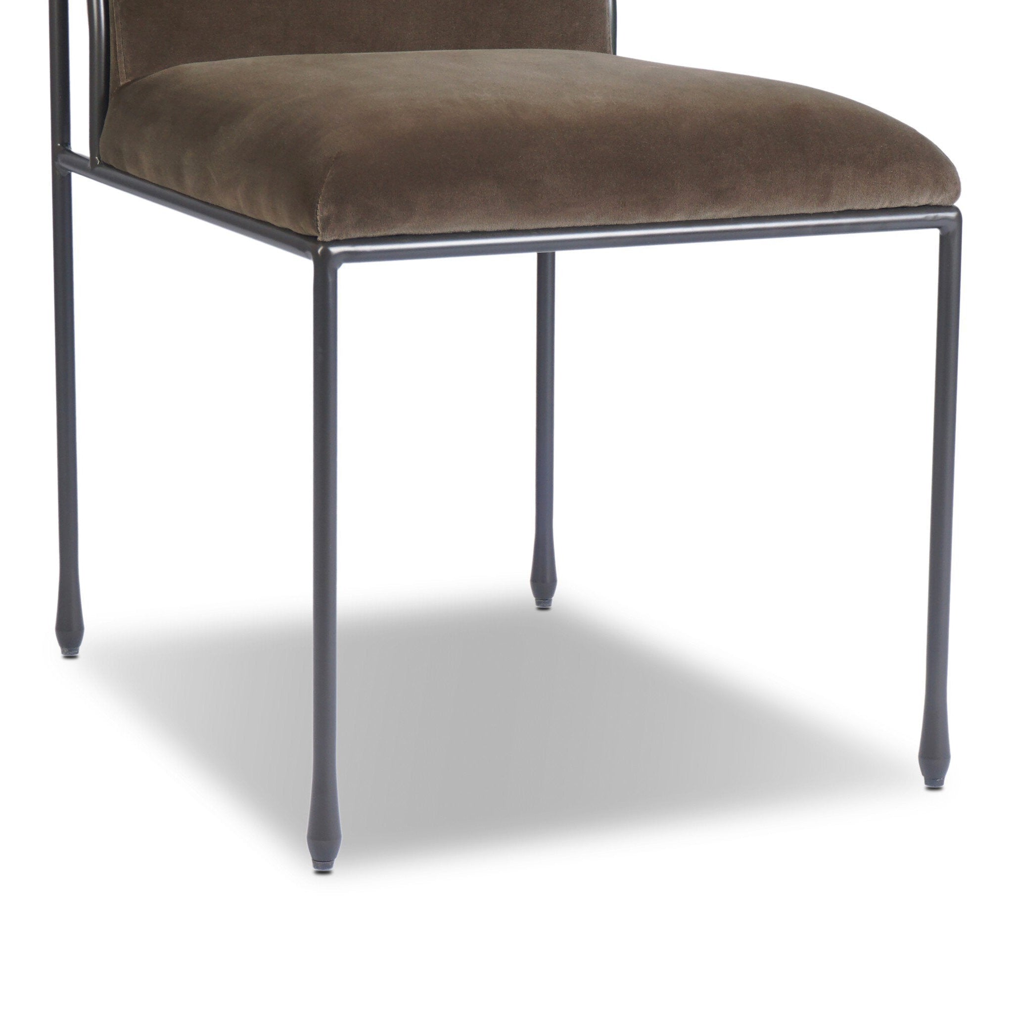 Four Hands Decker Surrey Mink Dining Chair finish close-up