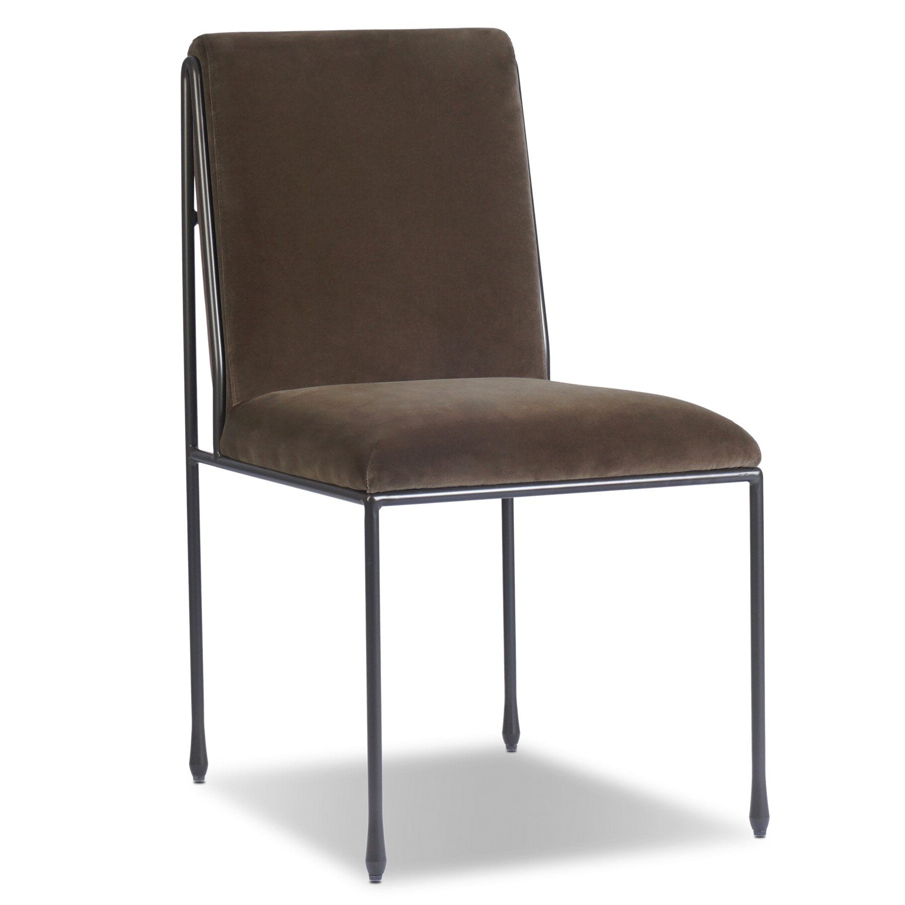 Four Hands Decker Surrey Mink Dining Chair styled setting