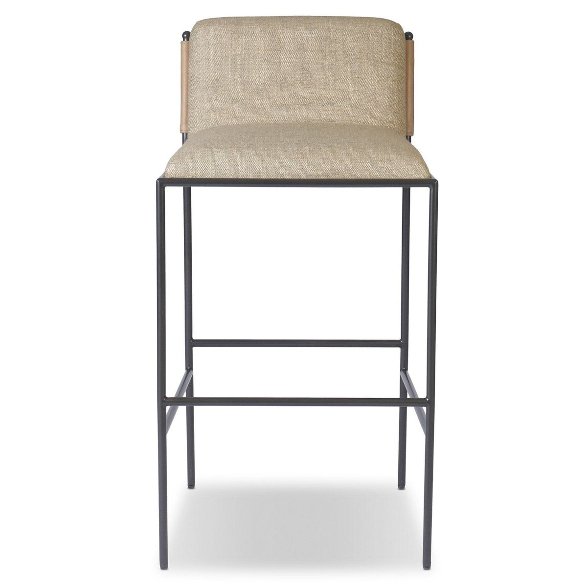 Four Hands Elba Alcala Wheat Bar Stool front view