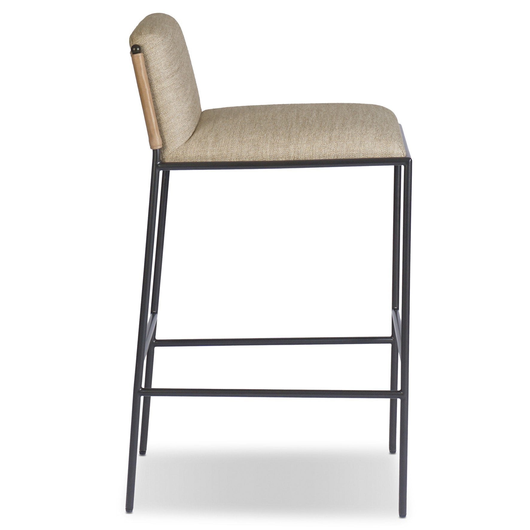 Four Hands Elba Alcala Wheat Bar Stool side view