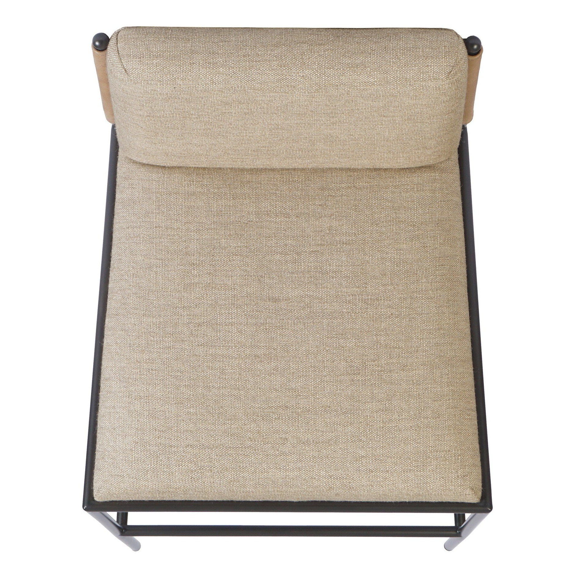 Four Hands Elba Alcala Wheat Bar Stool top-down view