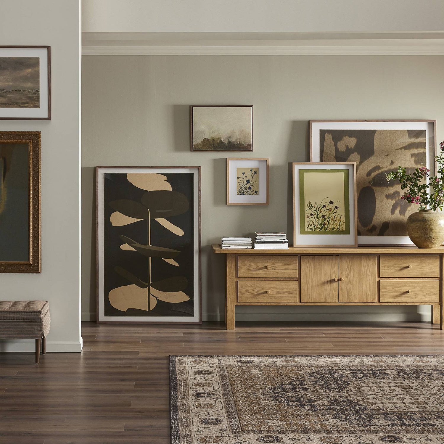 Four Hands x Coup D'esprit Reaching Bloom Framed Wall Art