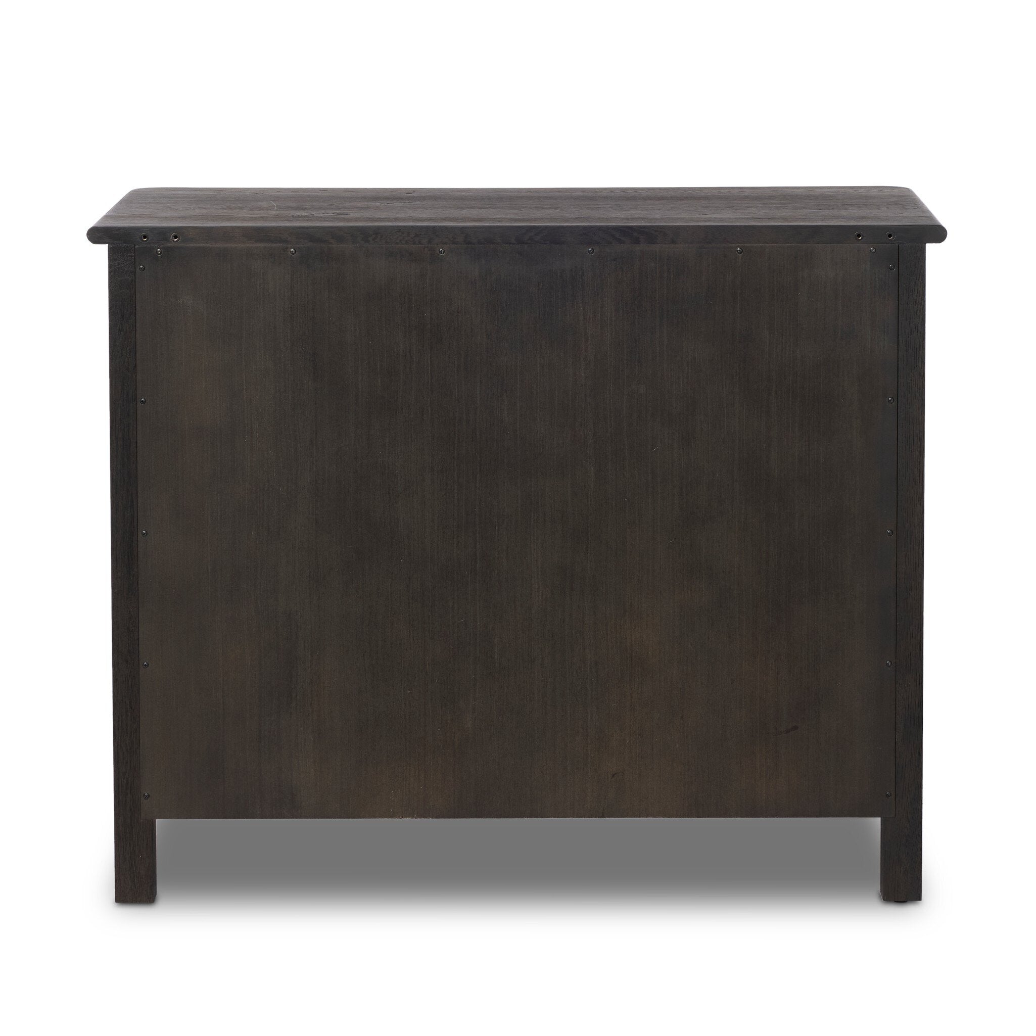 Four Hands Pika Smoked Black Oak Chest back view