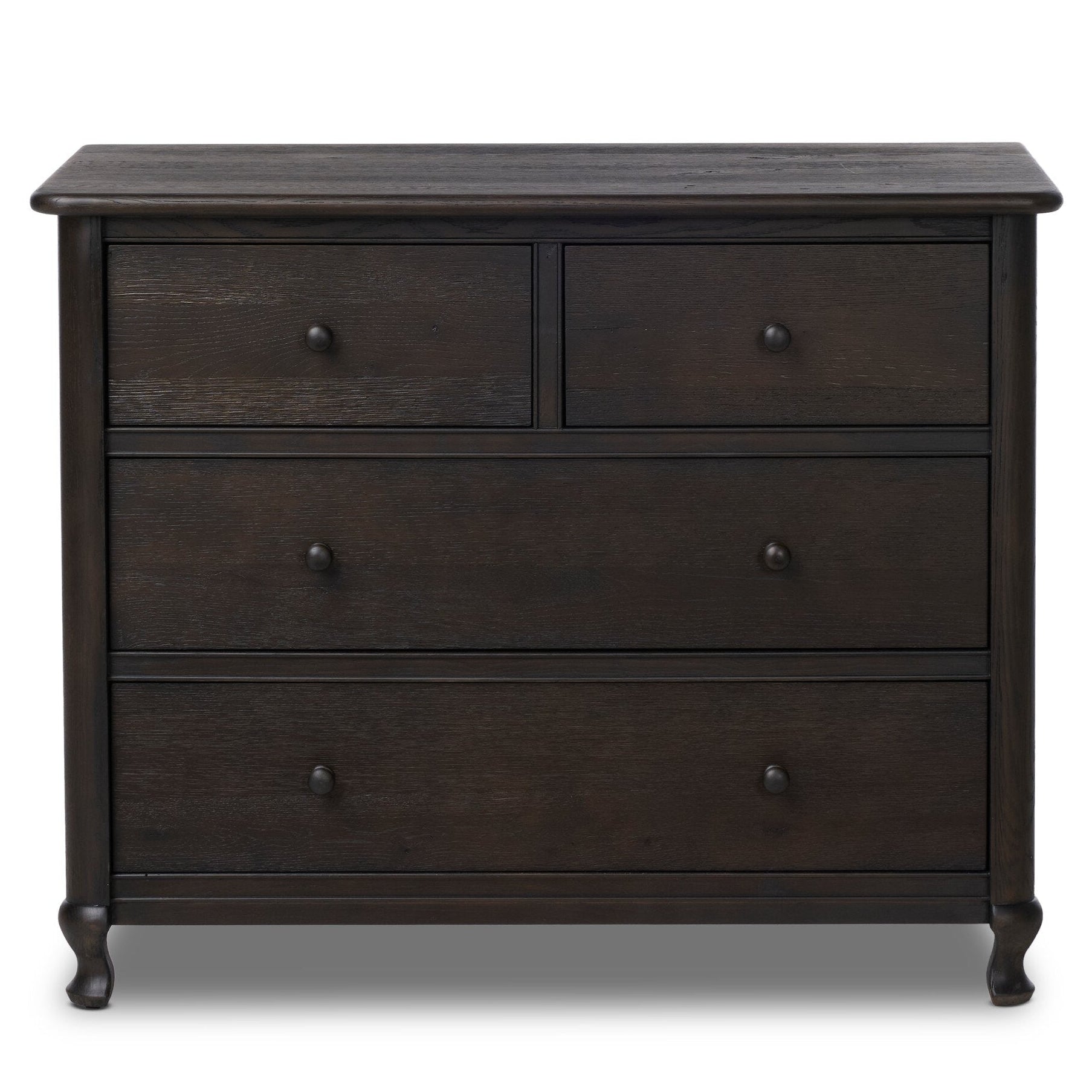 Four Hands Pika Smoked Black Oak Chest front view