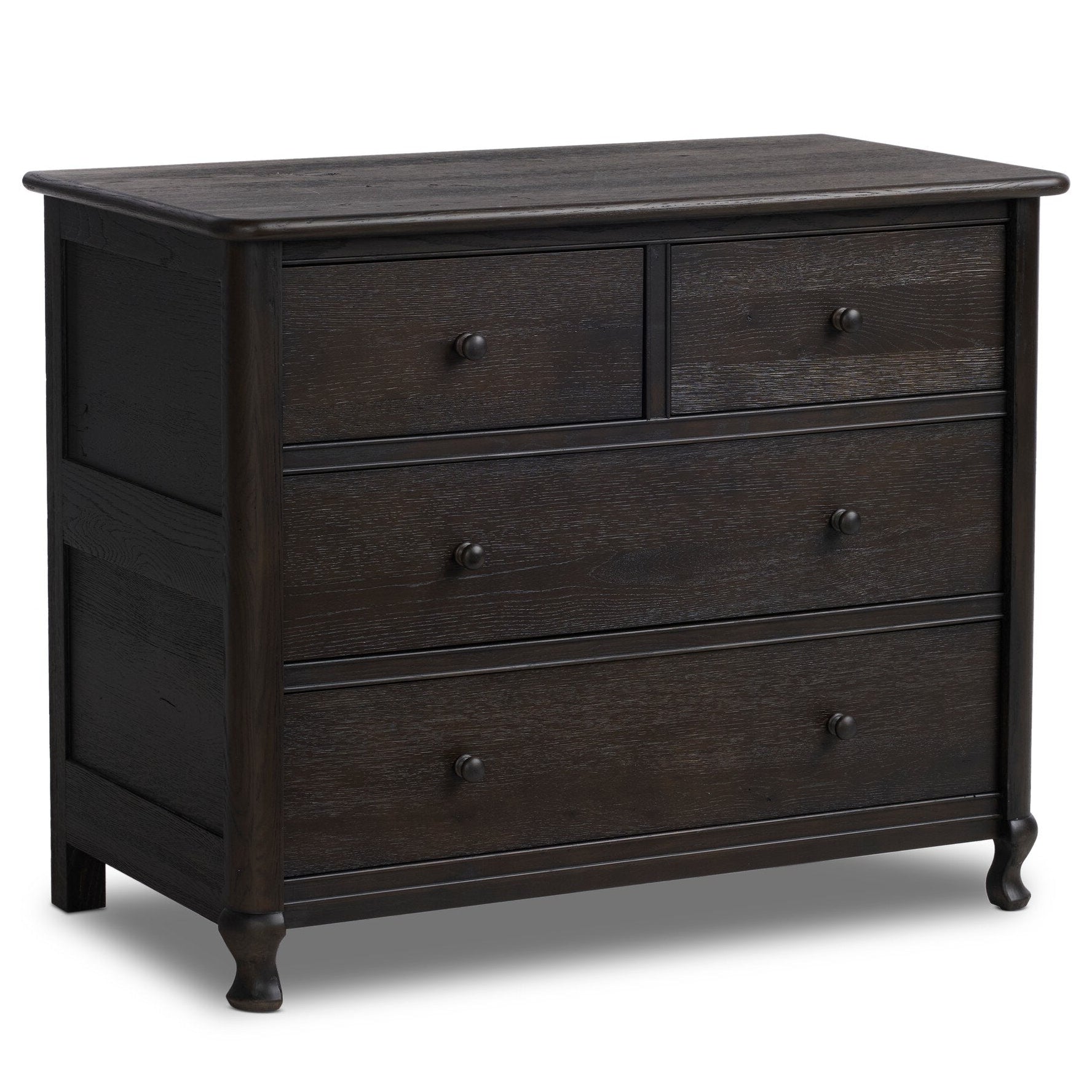 Four Hands Pika Smoked Black Oak Chest styled setting