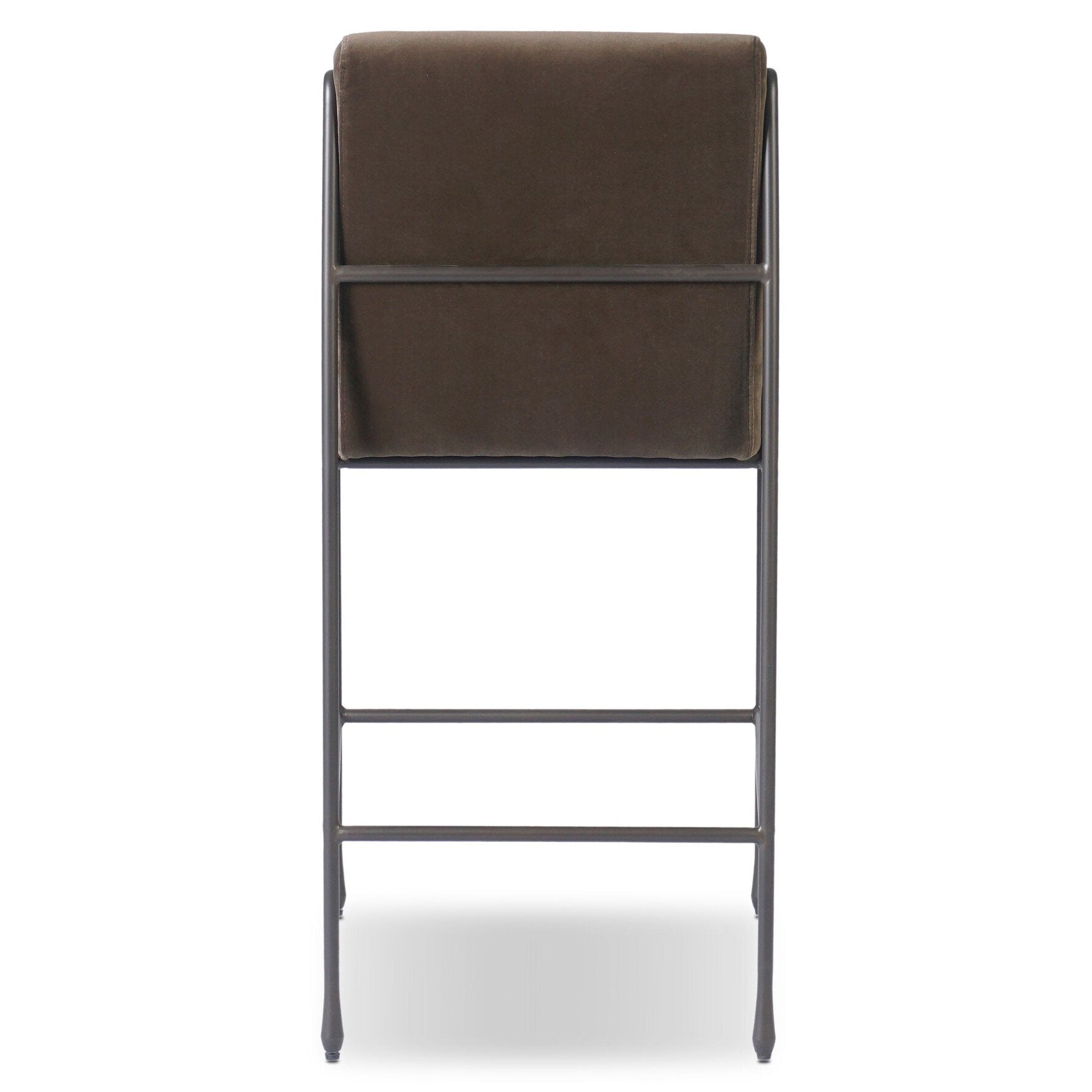 Four Hands Decker Surrey Mink Counter Stool back view
