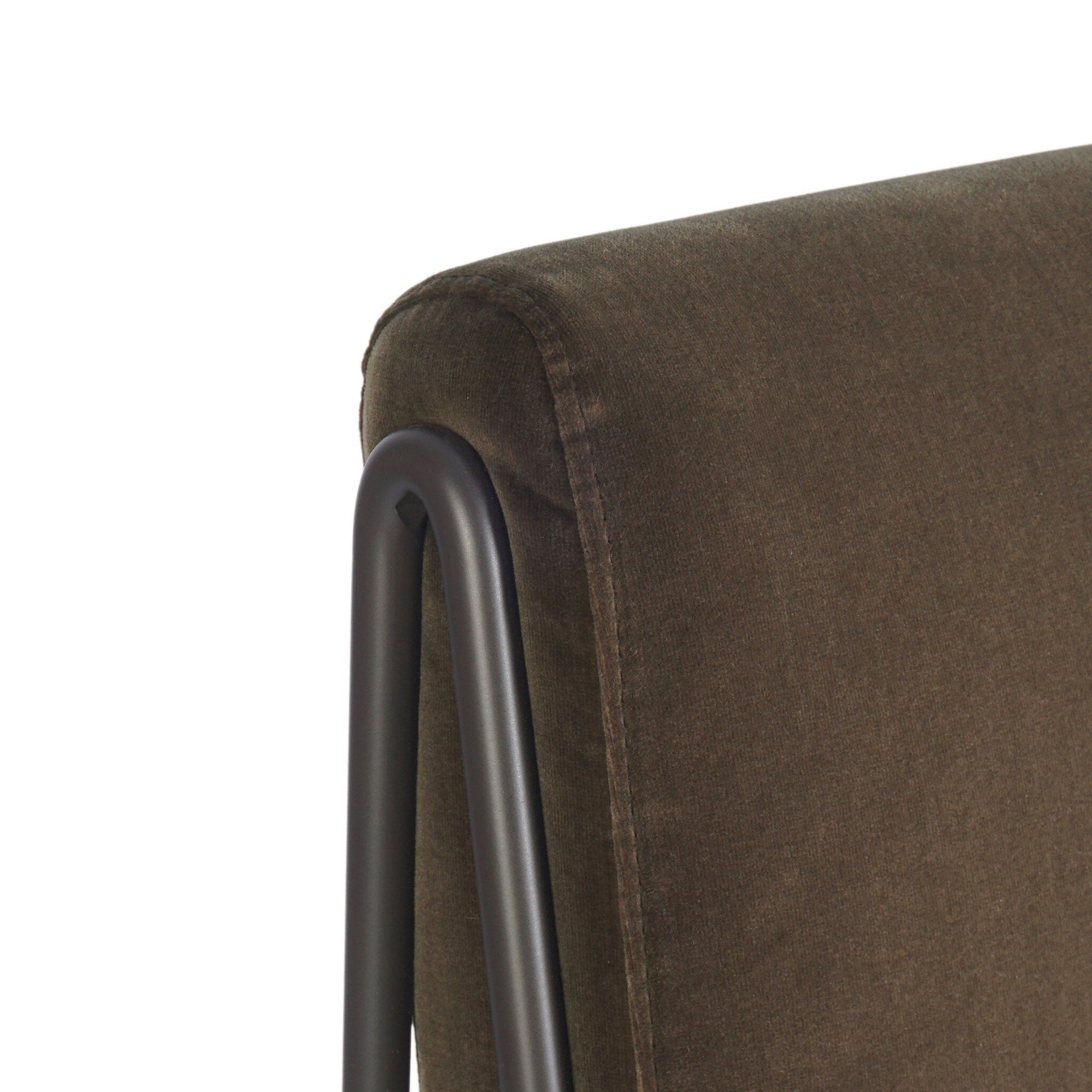 Four Hands Decker Surrey Mink Counter Stool close-up detail