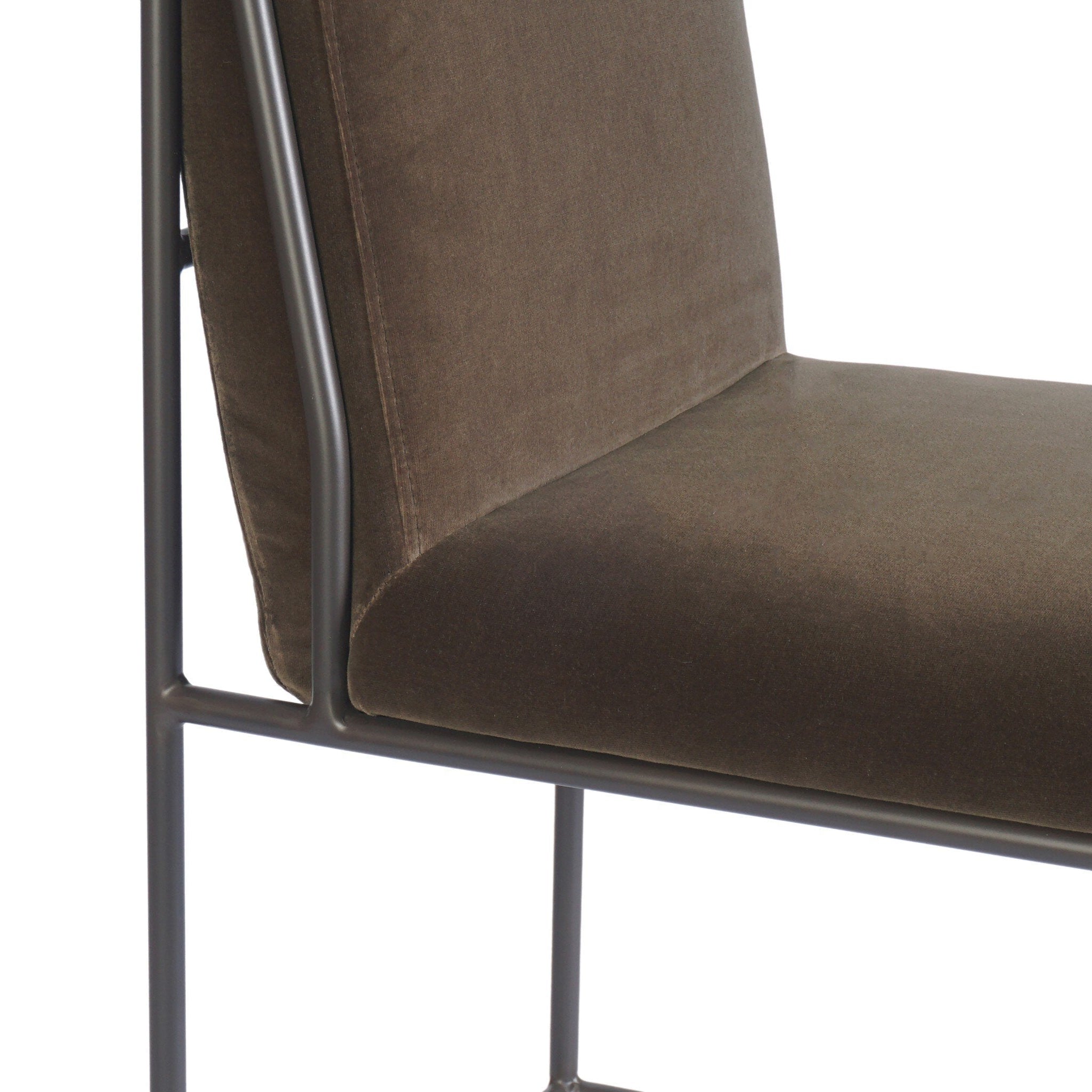 Four Hands Decker Surrey Mink Counter Stool finish close-up