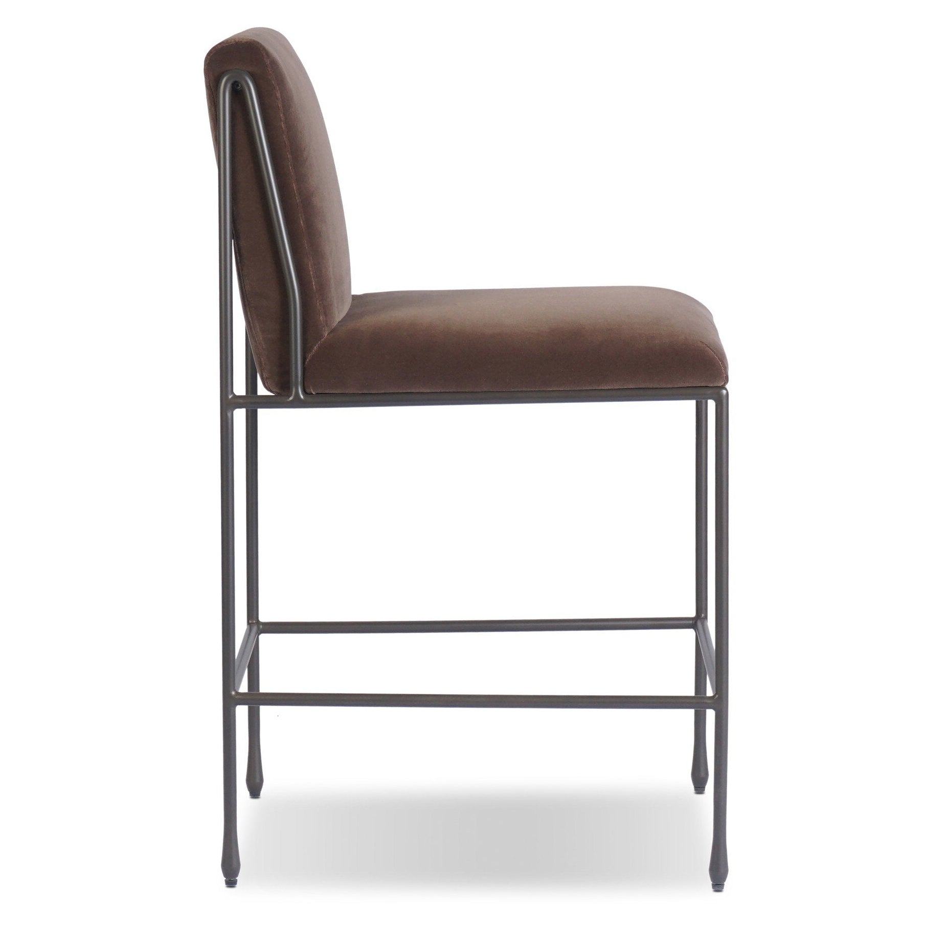 Four Hands Decker Surrey Mink Counter Stool side view