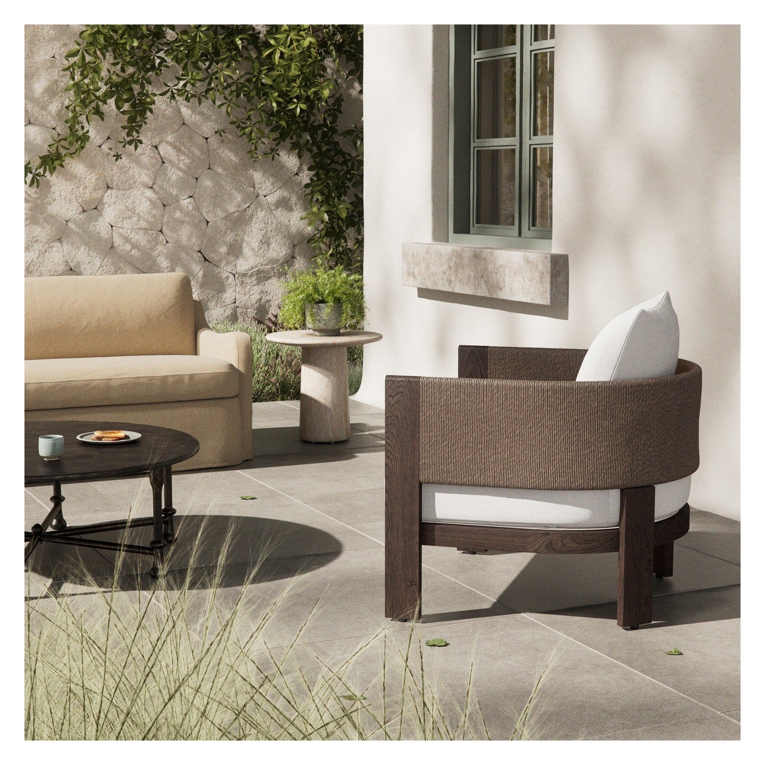 Four Hands Delancy Arashi Salt Outdoor Chair