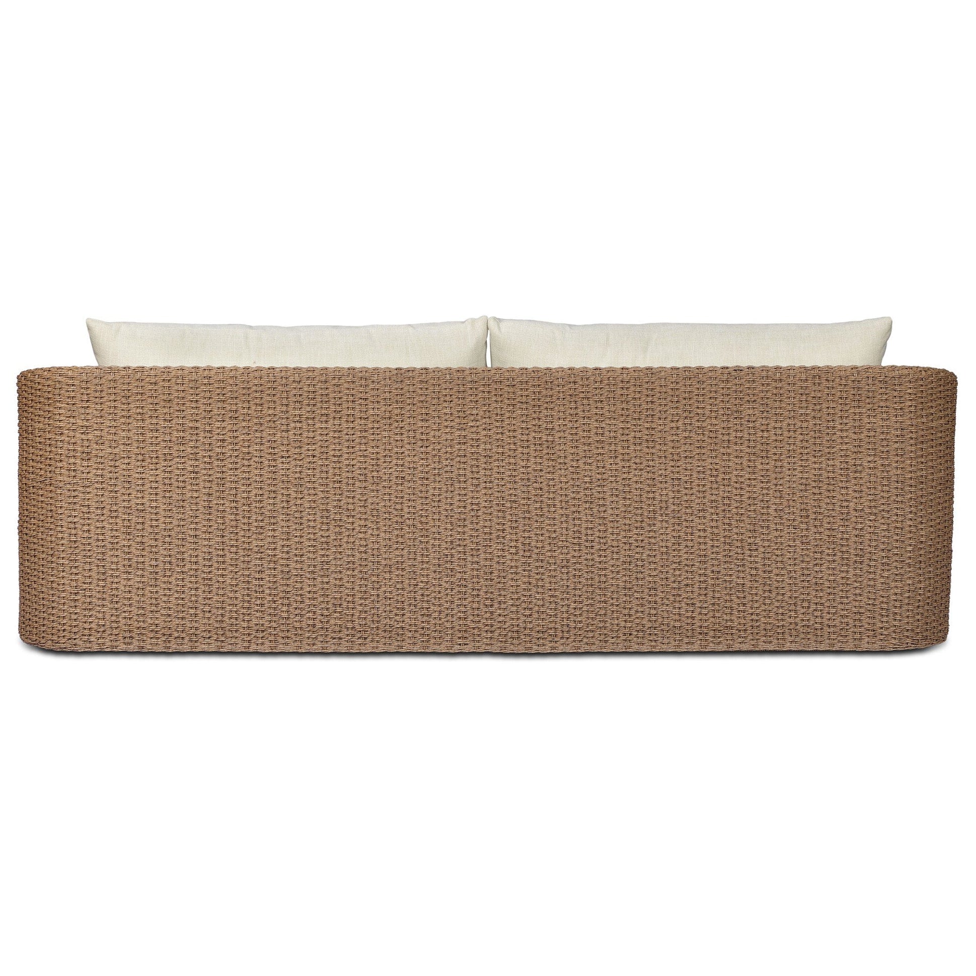 Four Hands Westby Vergo Cream Outdoor Sofa — back view