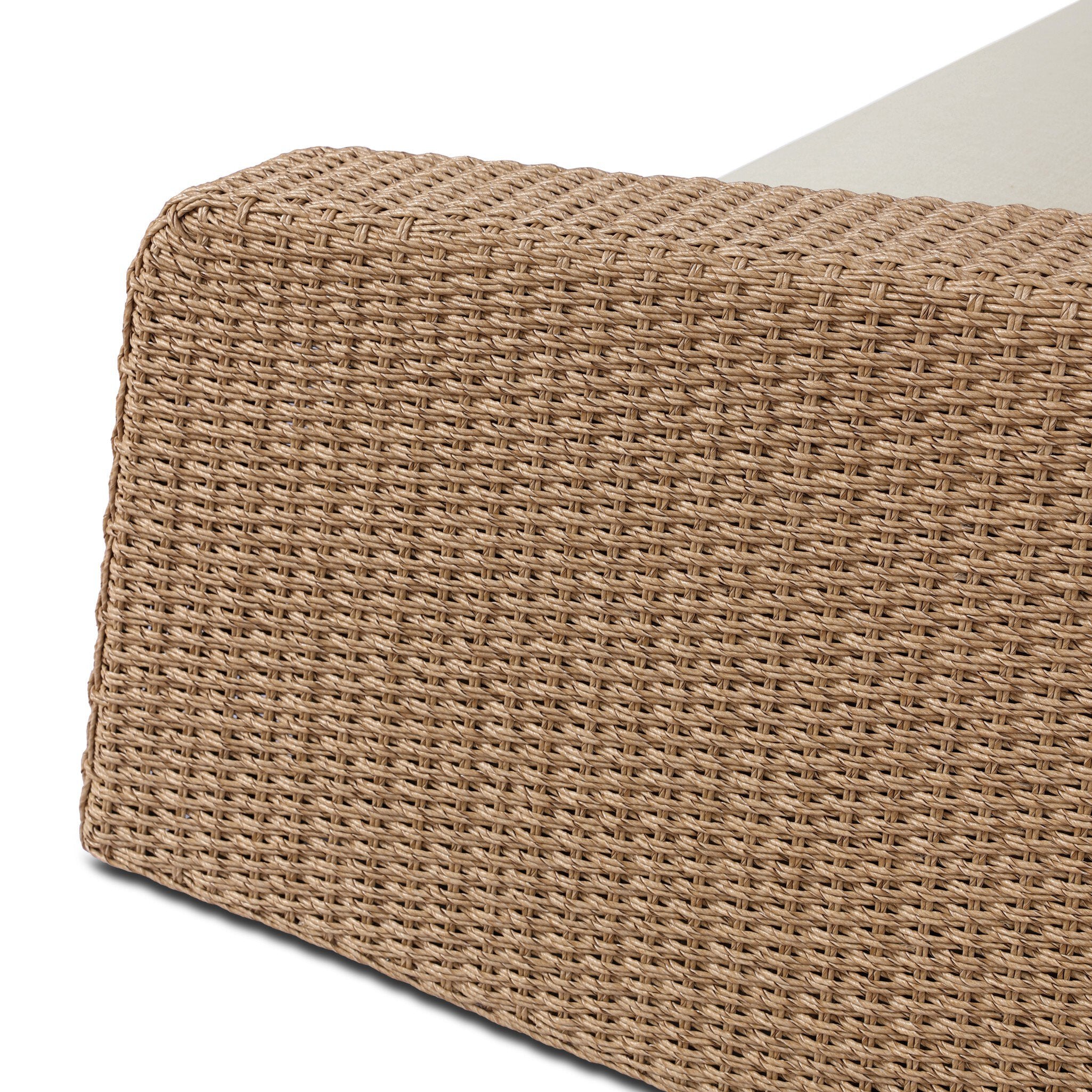Four Hands Westby Vergo Cream Outdoor Sofa — finish detail