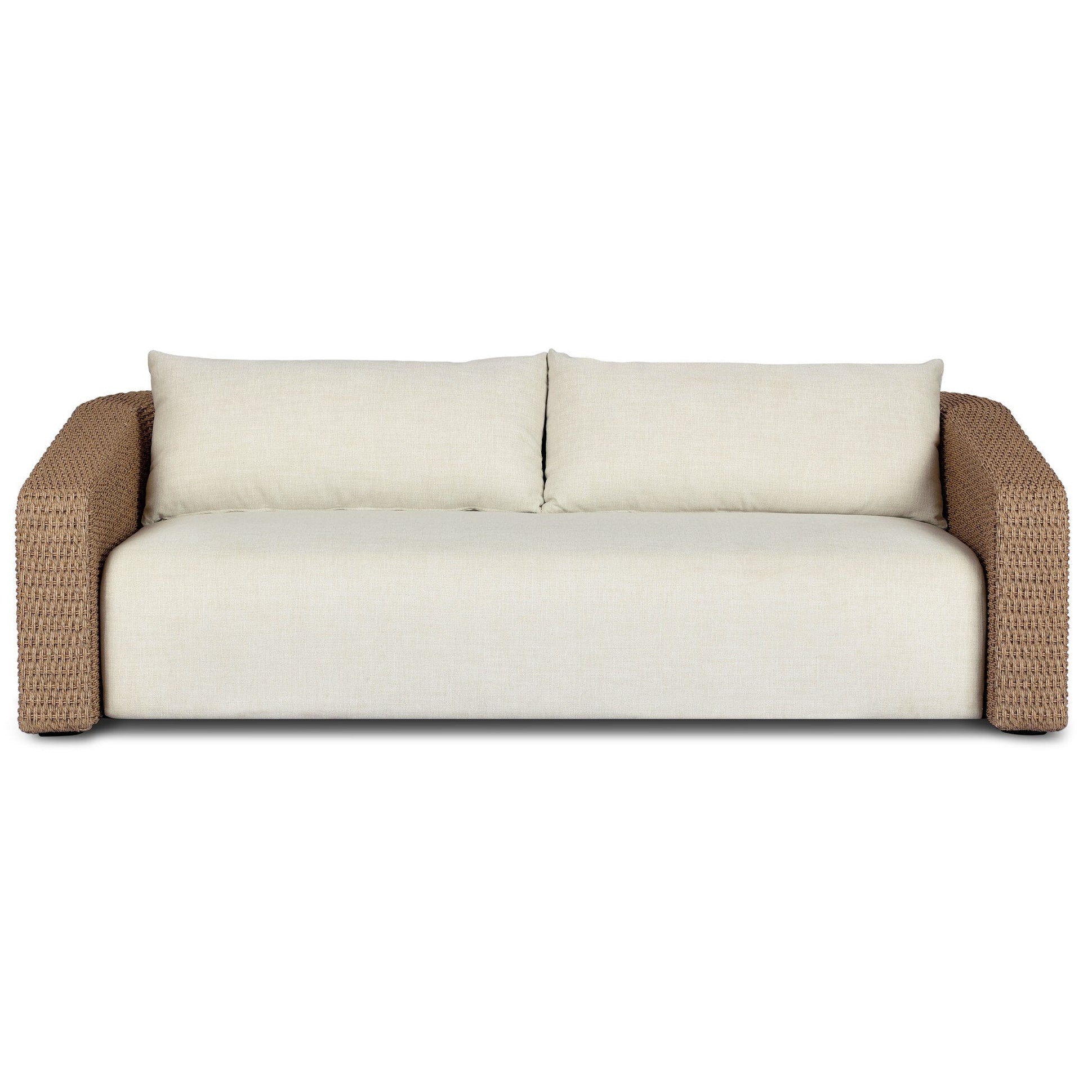 Four Hands Westby Vergo Cream Outdoor Sofa — front view