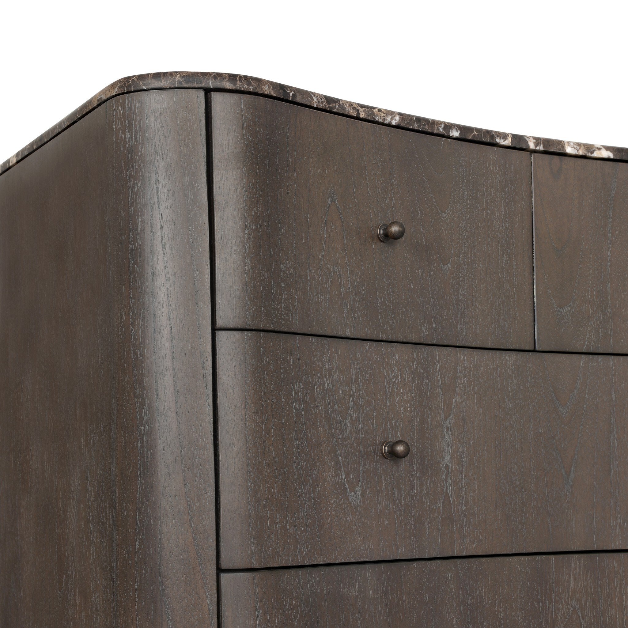 Four Hands Boa Espresso Mindi Chest — finish detail
