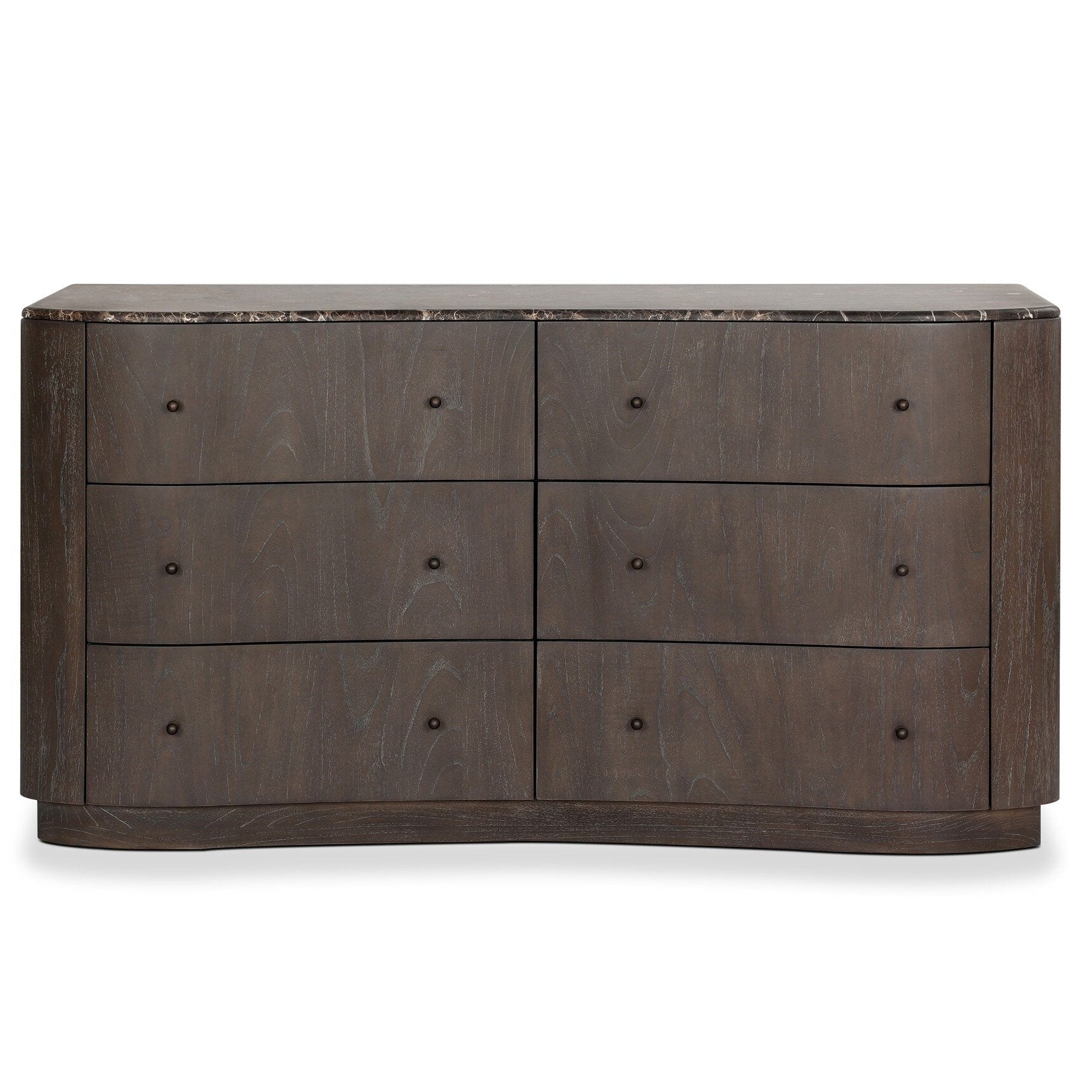 Four Hands Boa Espresso Mindi 6 Drawer Dresser — front view