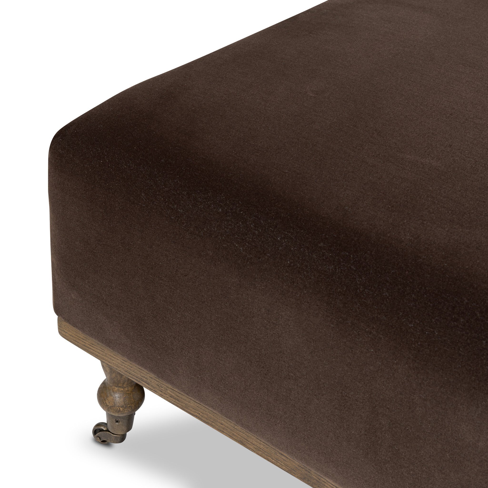 Four Hands Harlin Surrey Cocoa Cocktail Ottoman