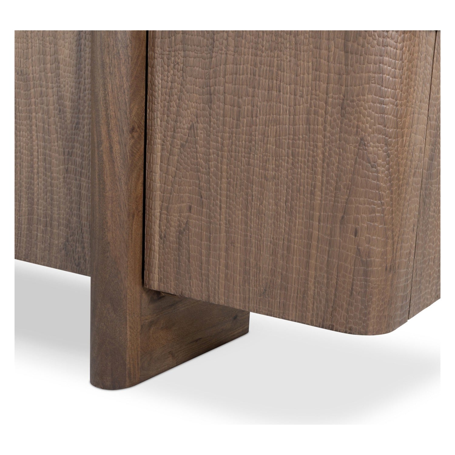 Four Hands Baxter Weathered Mango Solid Media Console