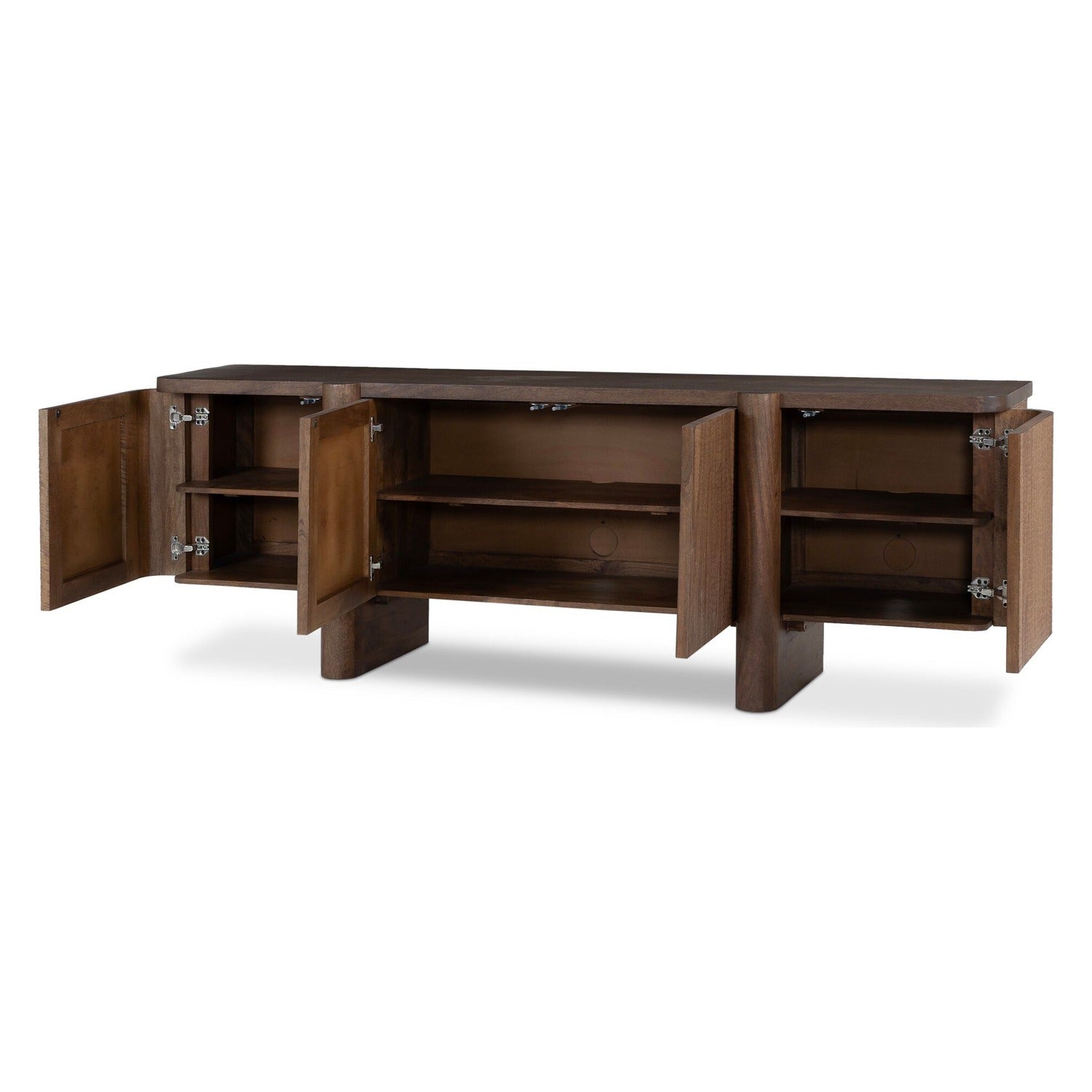 Four Hands Baxter Weathered Mango Solid Media Console