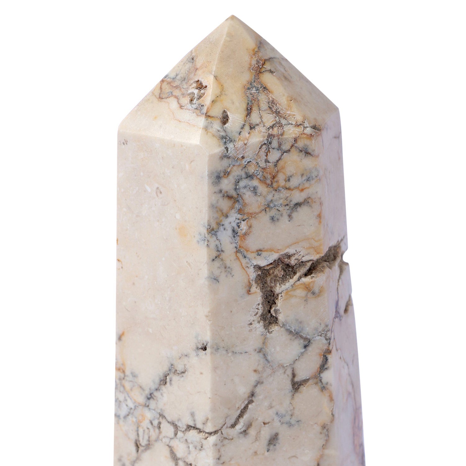Four Hands Travertine Obelisk Set
