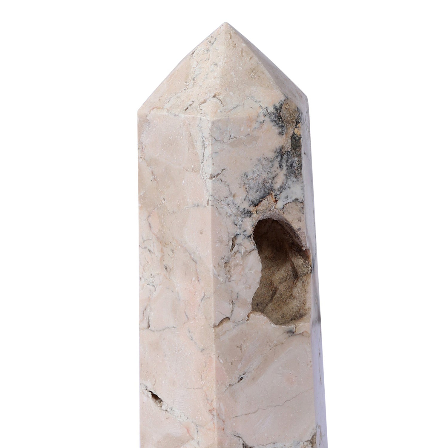 Four Hands Travertine Obelisk Set
