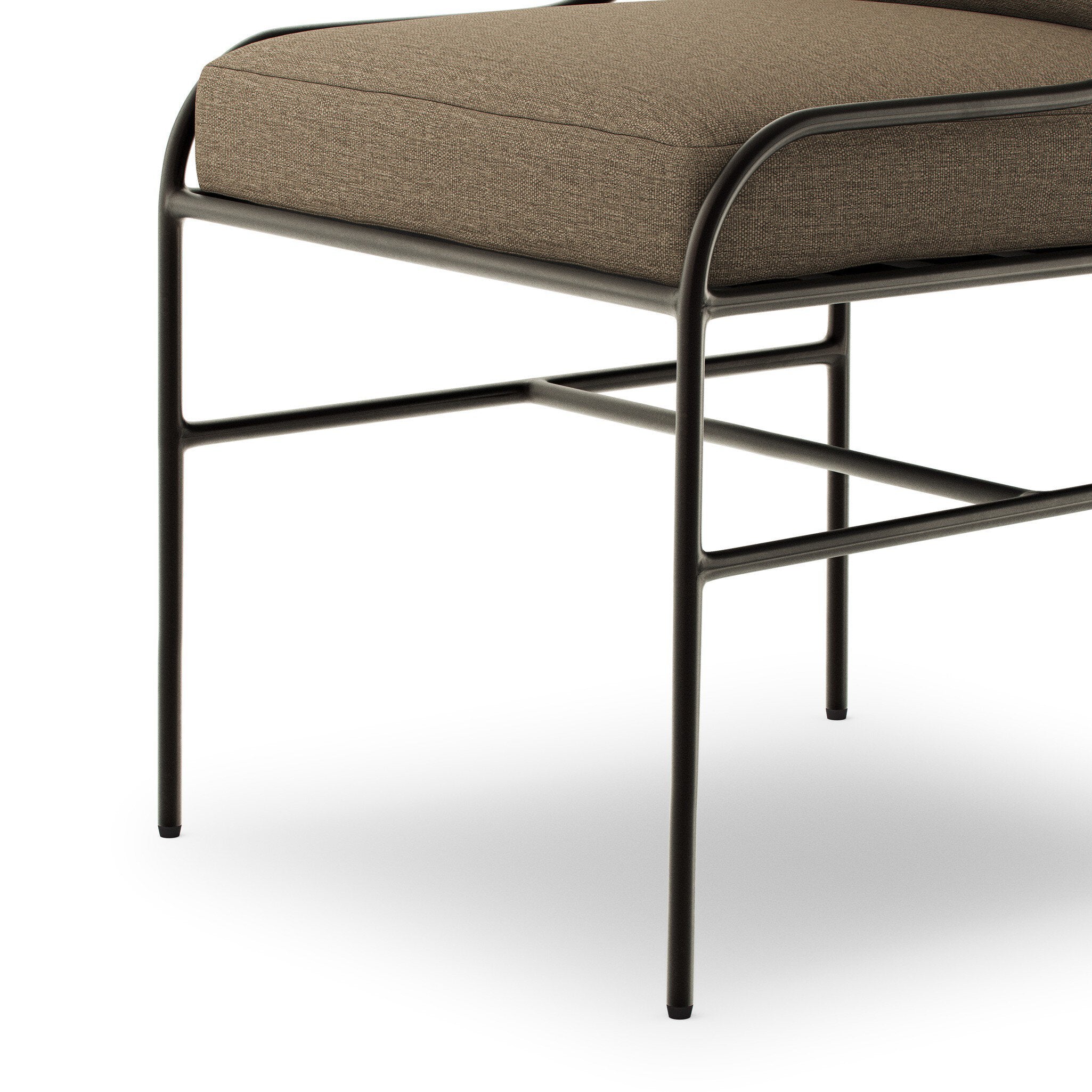 Four Hands Segovia Alessi Fawn Outdoor Dining Chair — material and finish detail