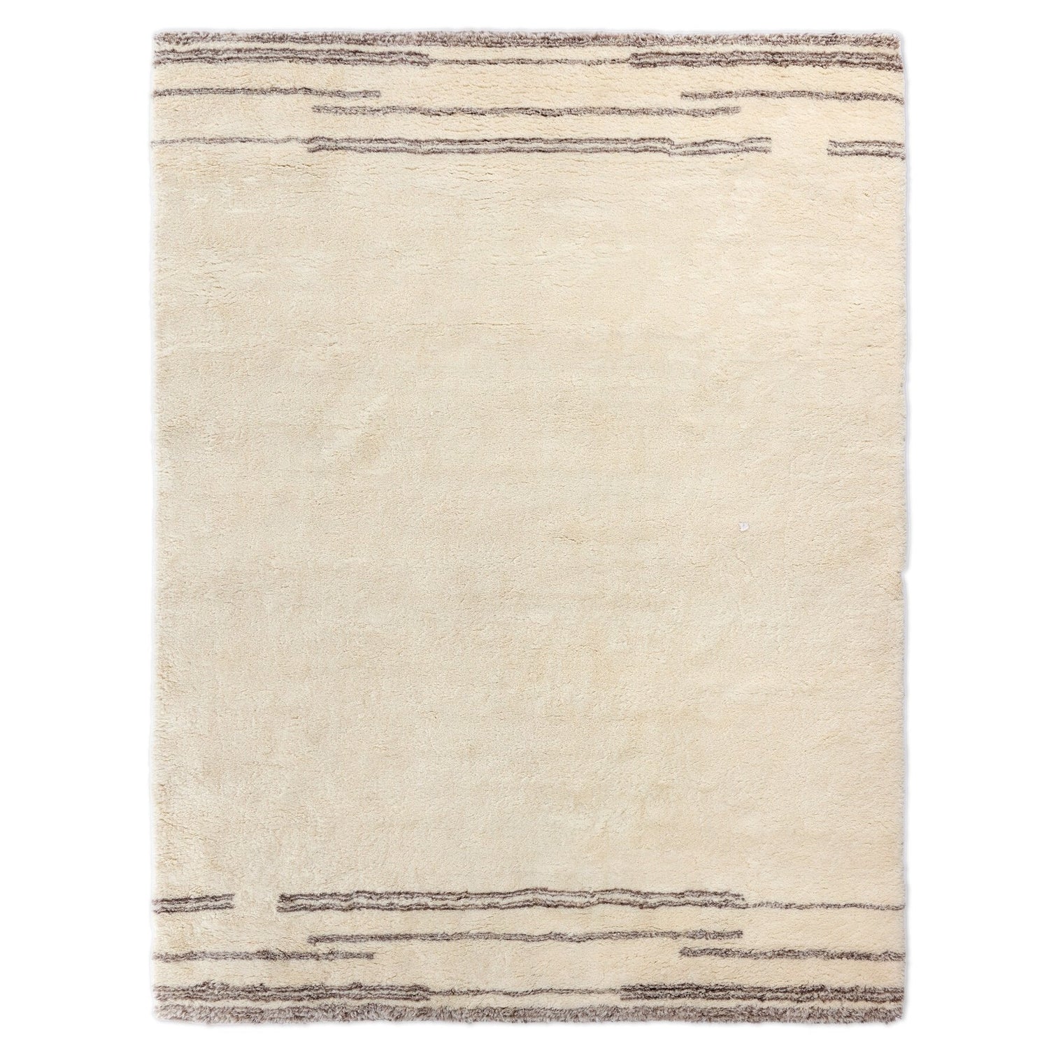 Four Hands Marbella Marbella Ivory Hand-Knotted Rug — styled view