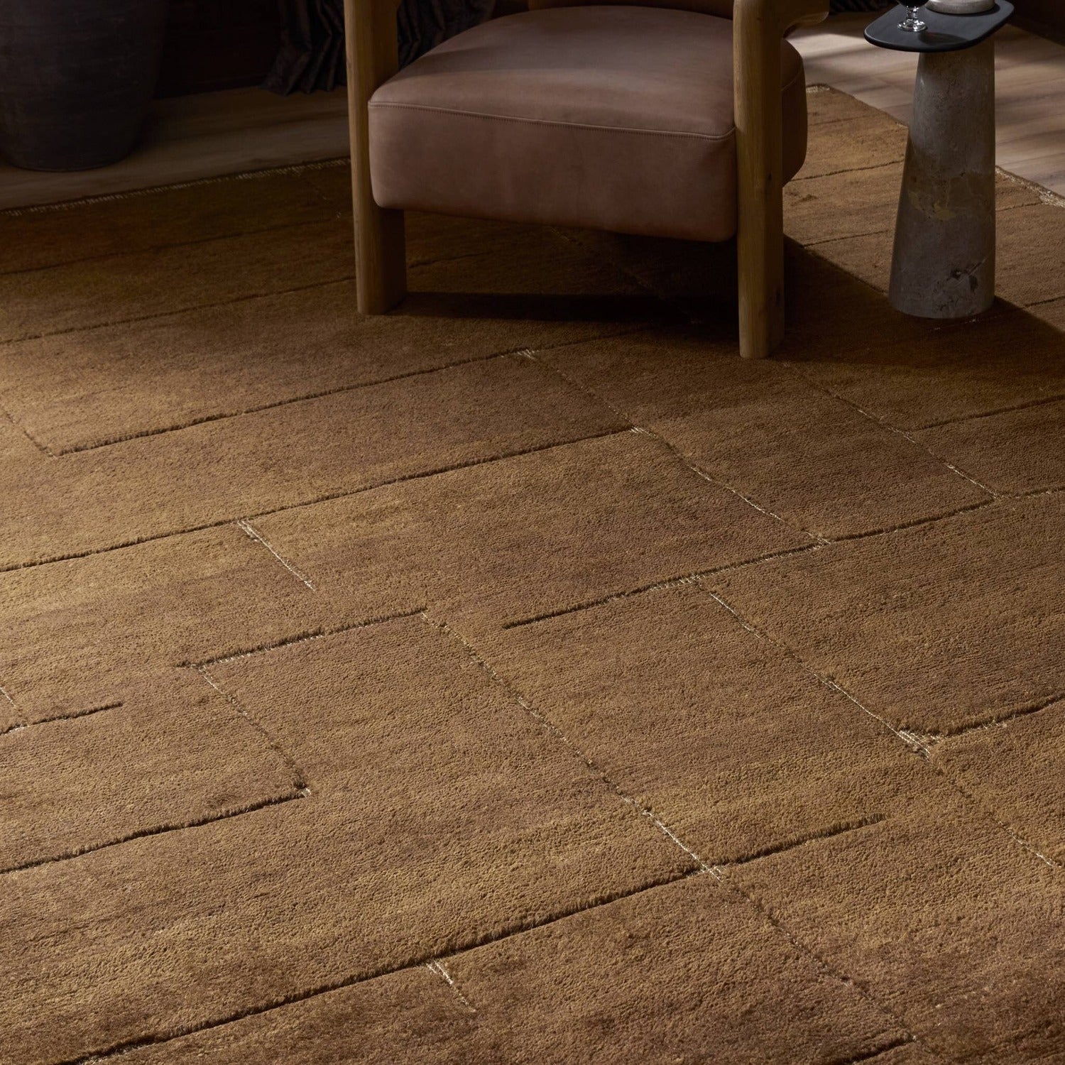 Four Hands Florian Olive Hand-Knotted Rug