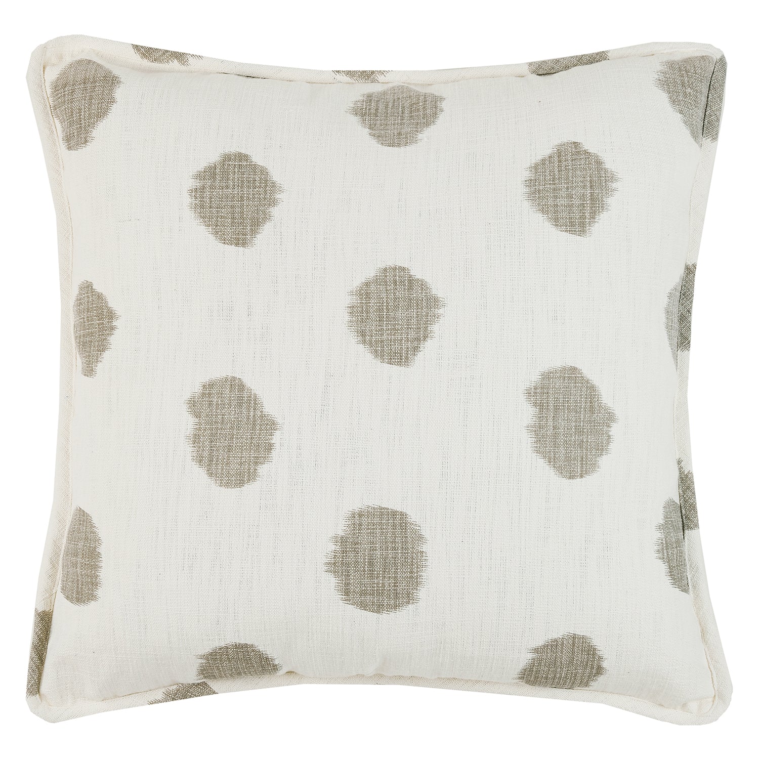 Dot Stone Slub Printed Throw Pillow