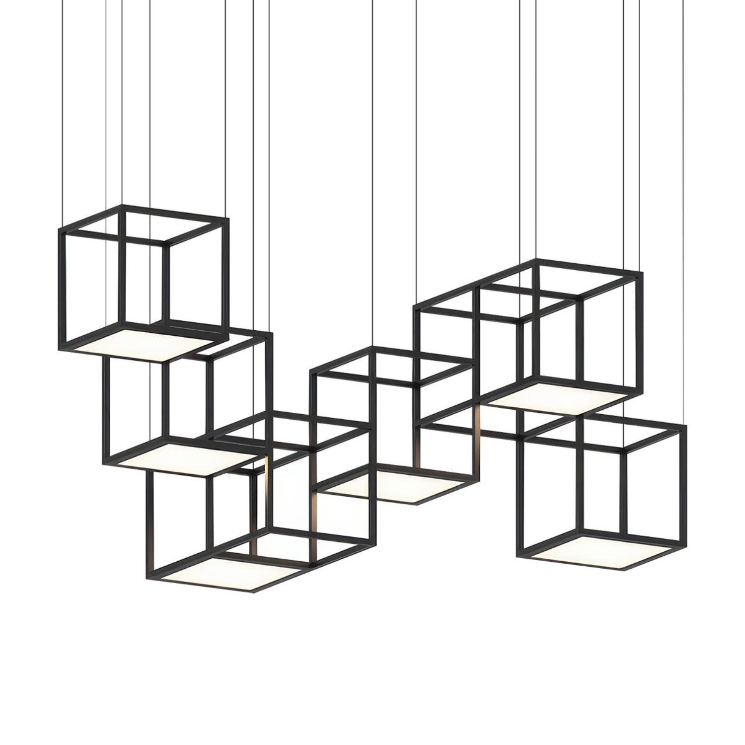 Sonneman Cubix Satin Black 24Z0002K Pendant