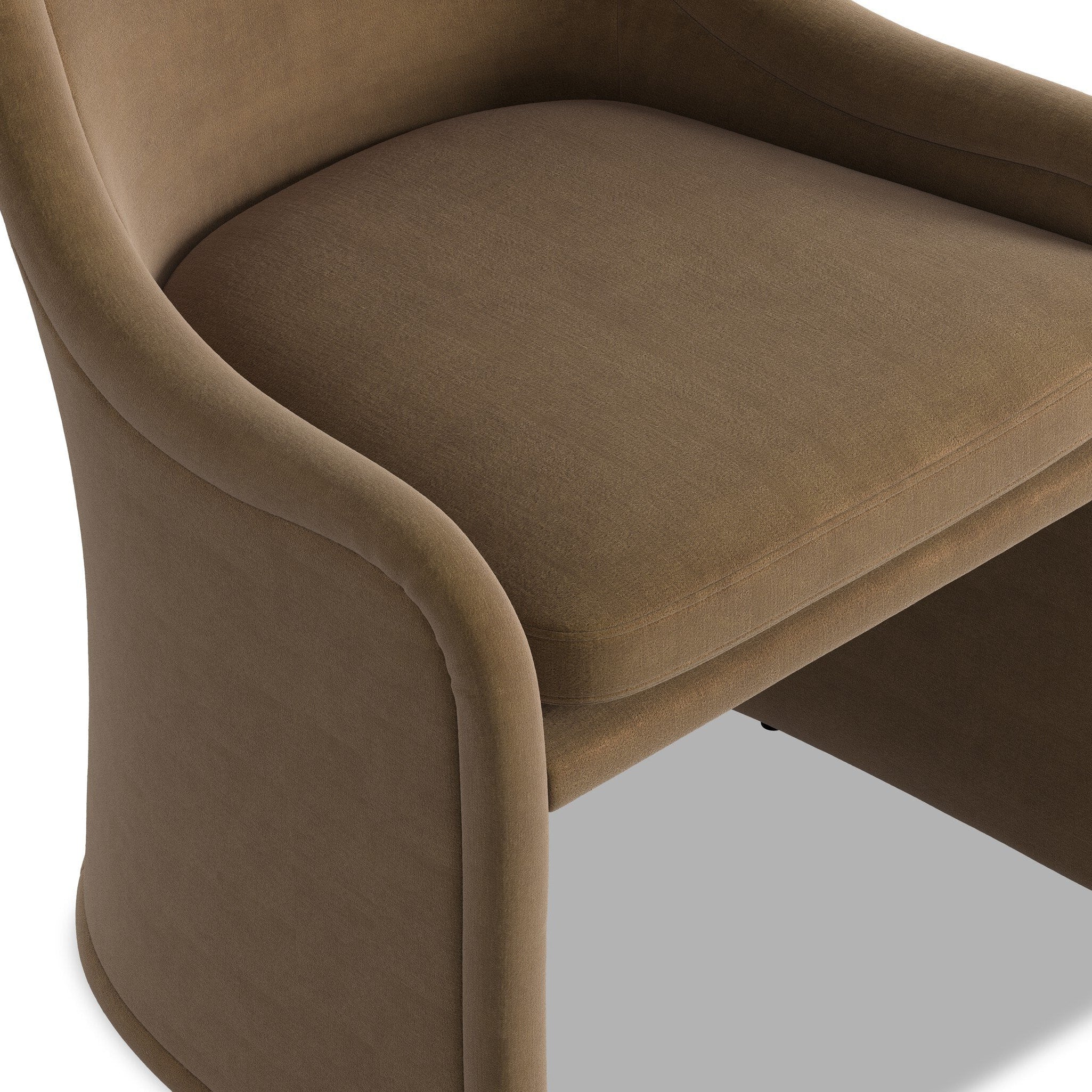 Four Hands Blaire Monte Mushroom Dining Chair — close-up of the surface