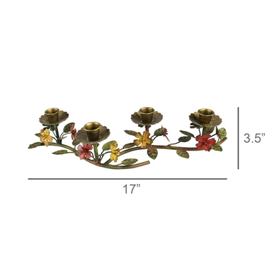 Flower Branch Taper Candle Holder