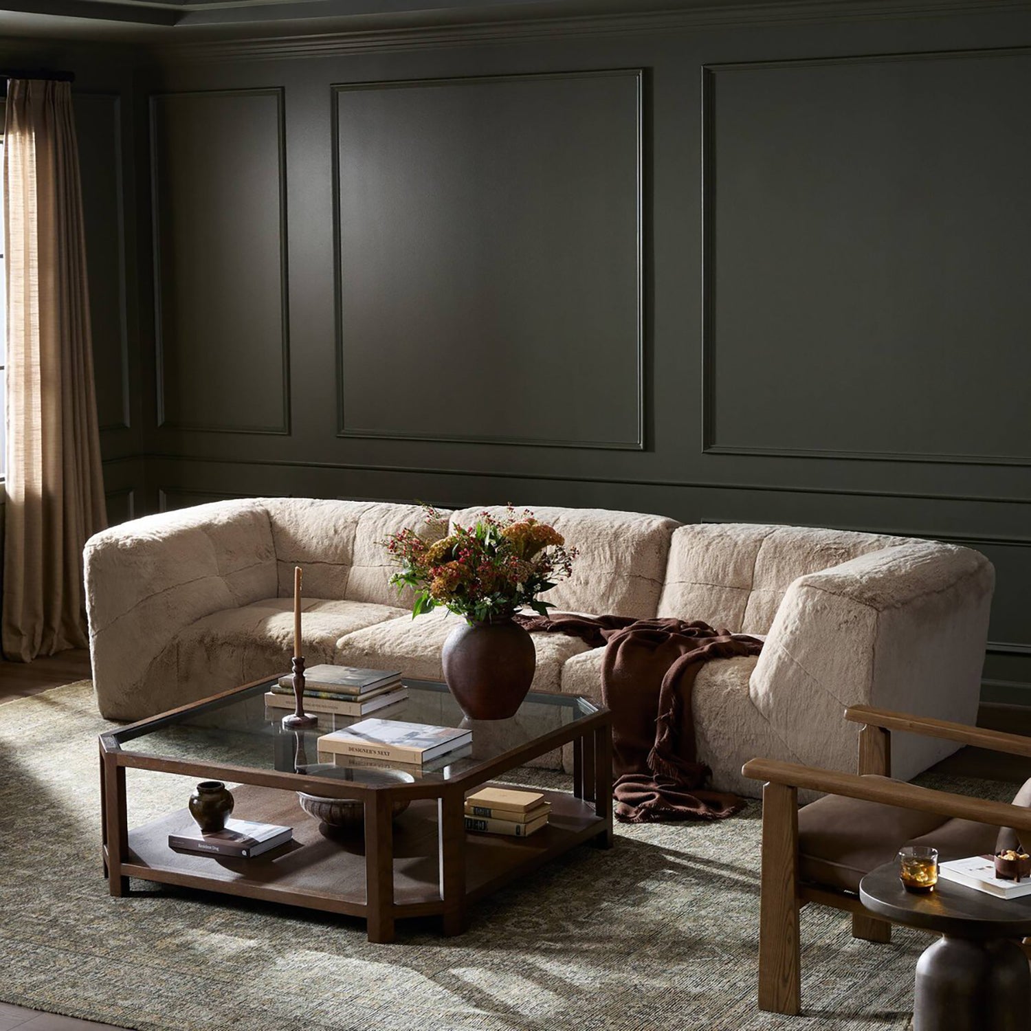 Four Hands Miles 3 Piece Sectional Sofa