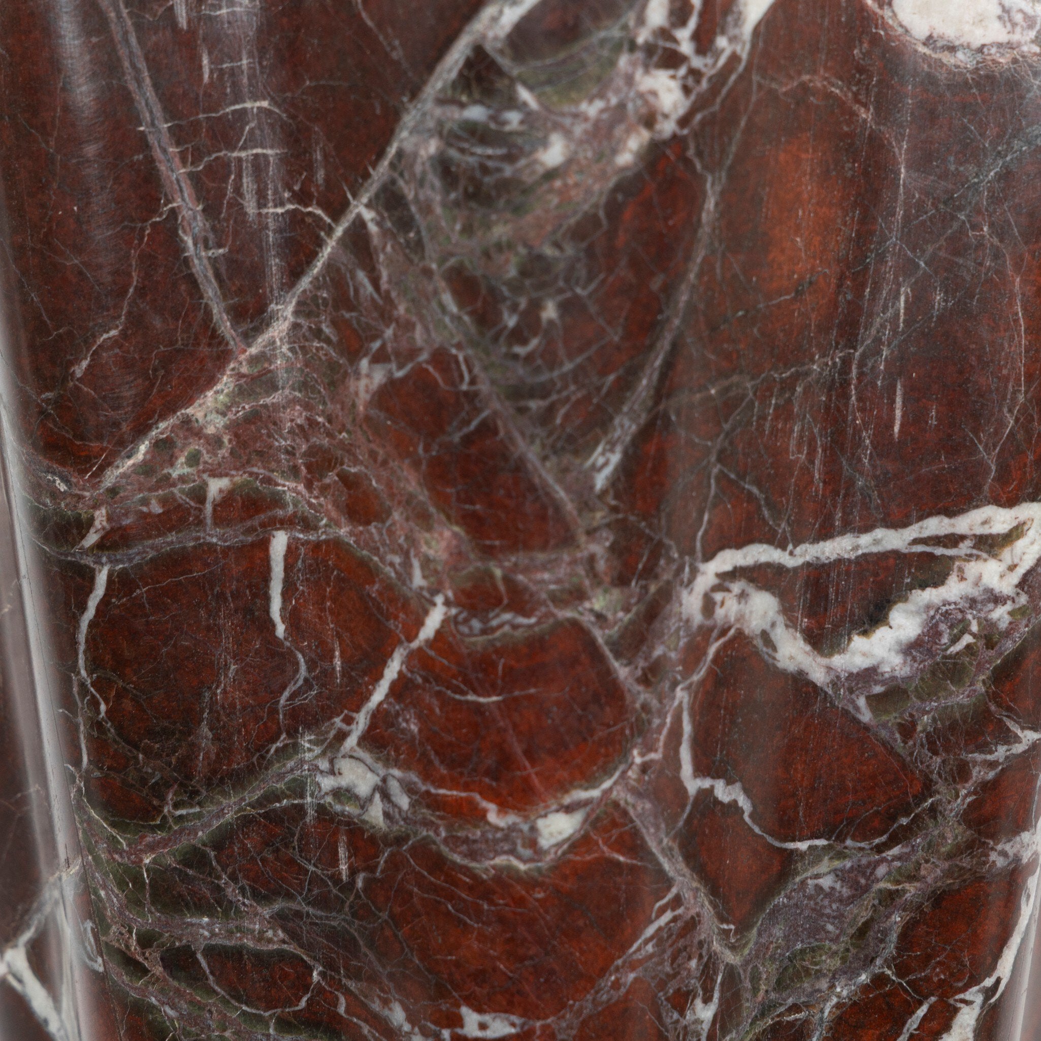 Four Hands Astra Red Italian Marble Wall Sconce — Red Italian Marble