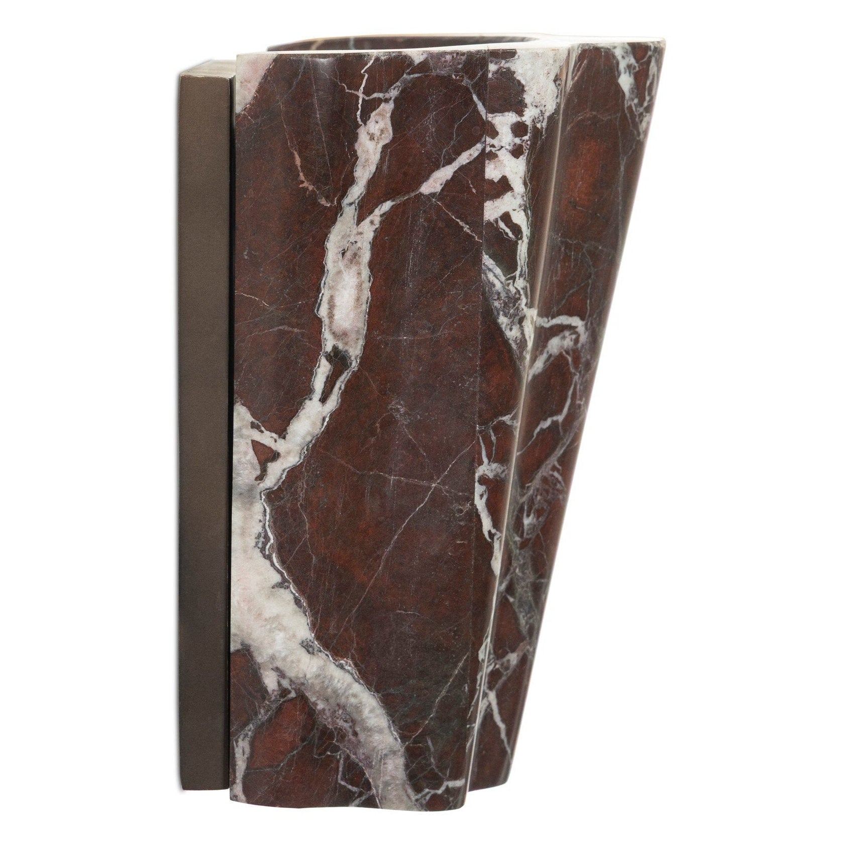 Four Hands Astra Red Italian Marble Wall Sconce side profile